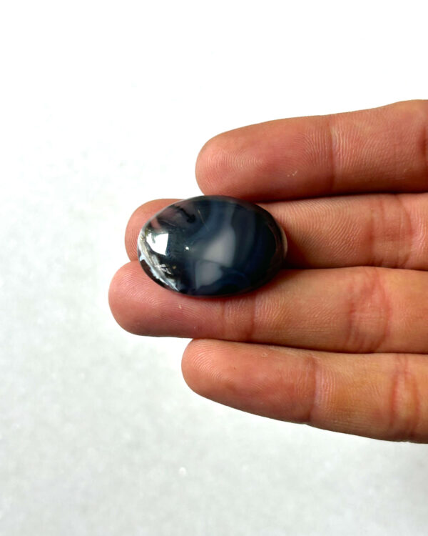29mm Natural Dendritic Opal Gemstone – Statement Cabochon