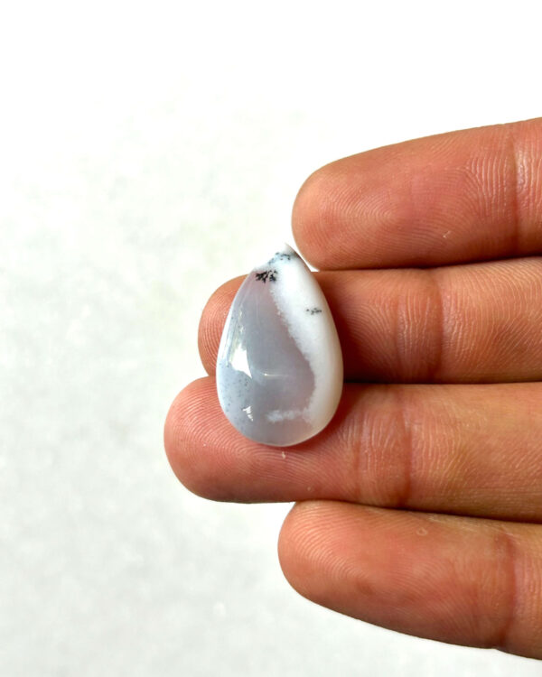 23mm Natural Dendritic Opal Cabochon for Jewelry Making