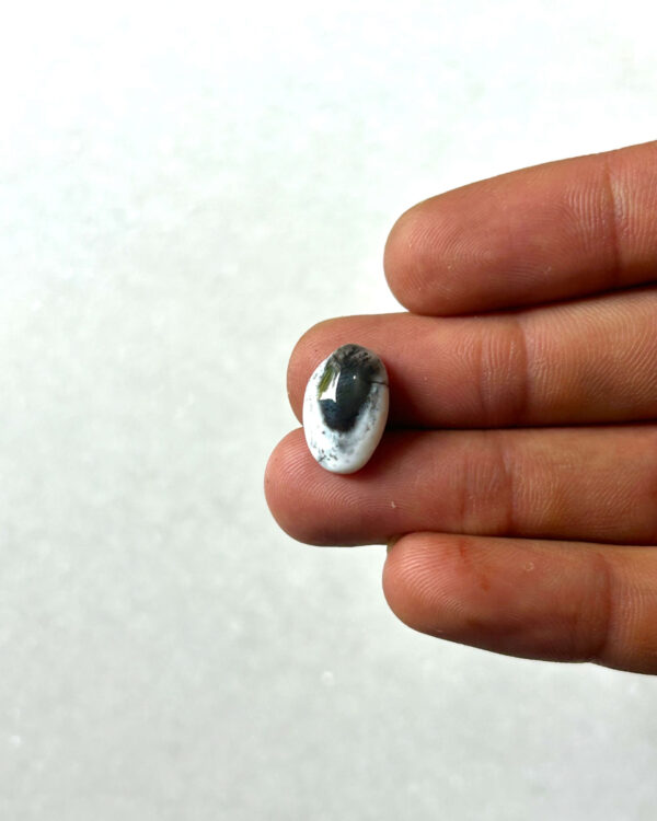 14mm Natural Dendritic Opal Cabochon – One of a Kind