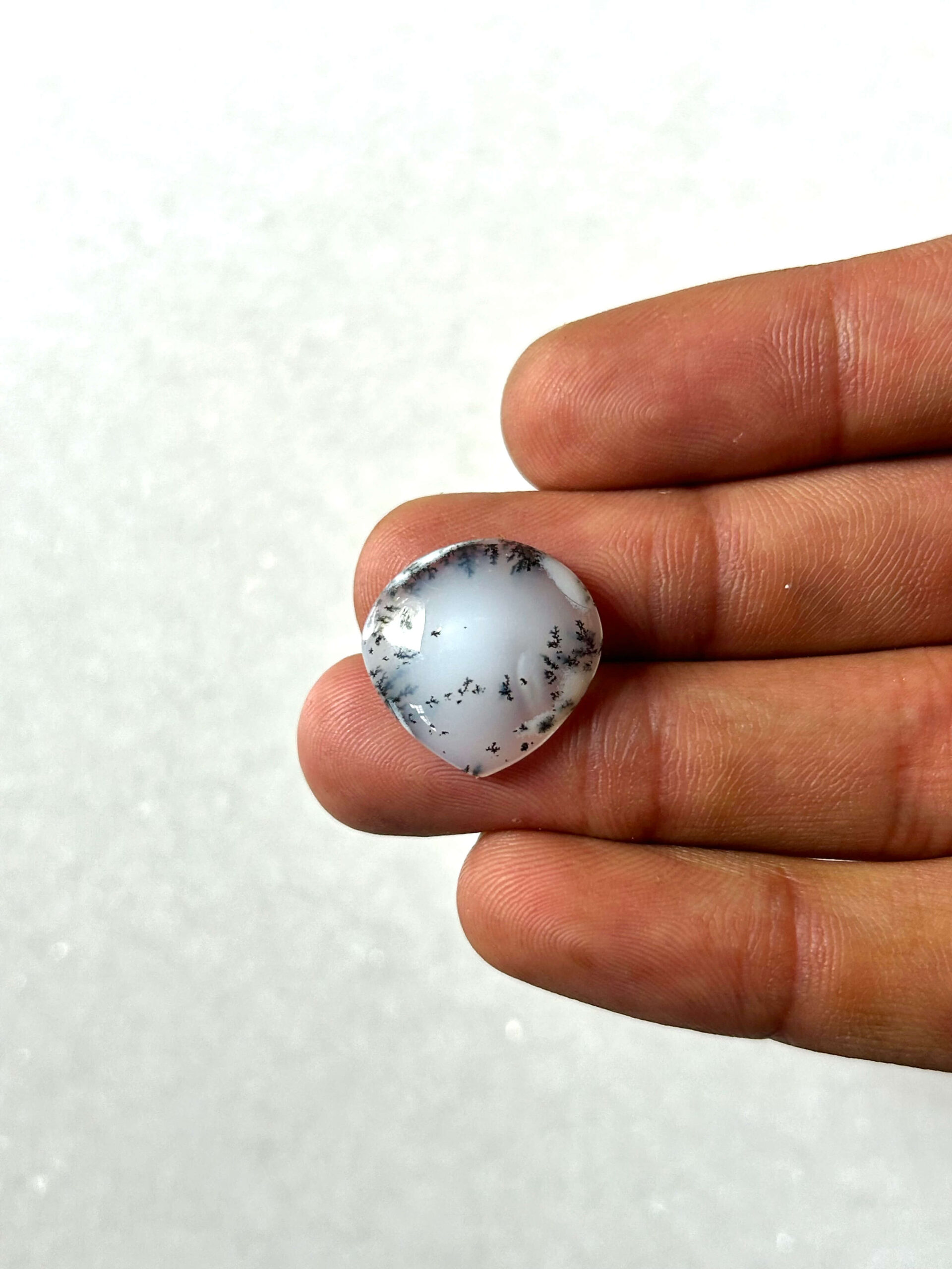 18mm Dendritic Opal Gemstone for Jewelry Making