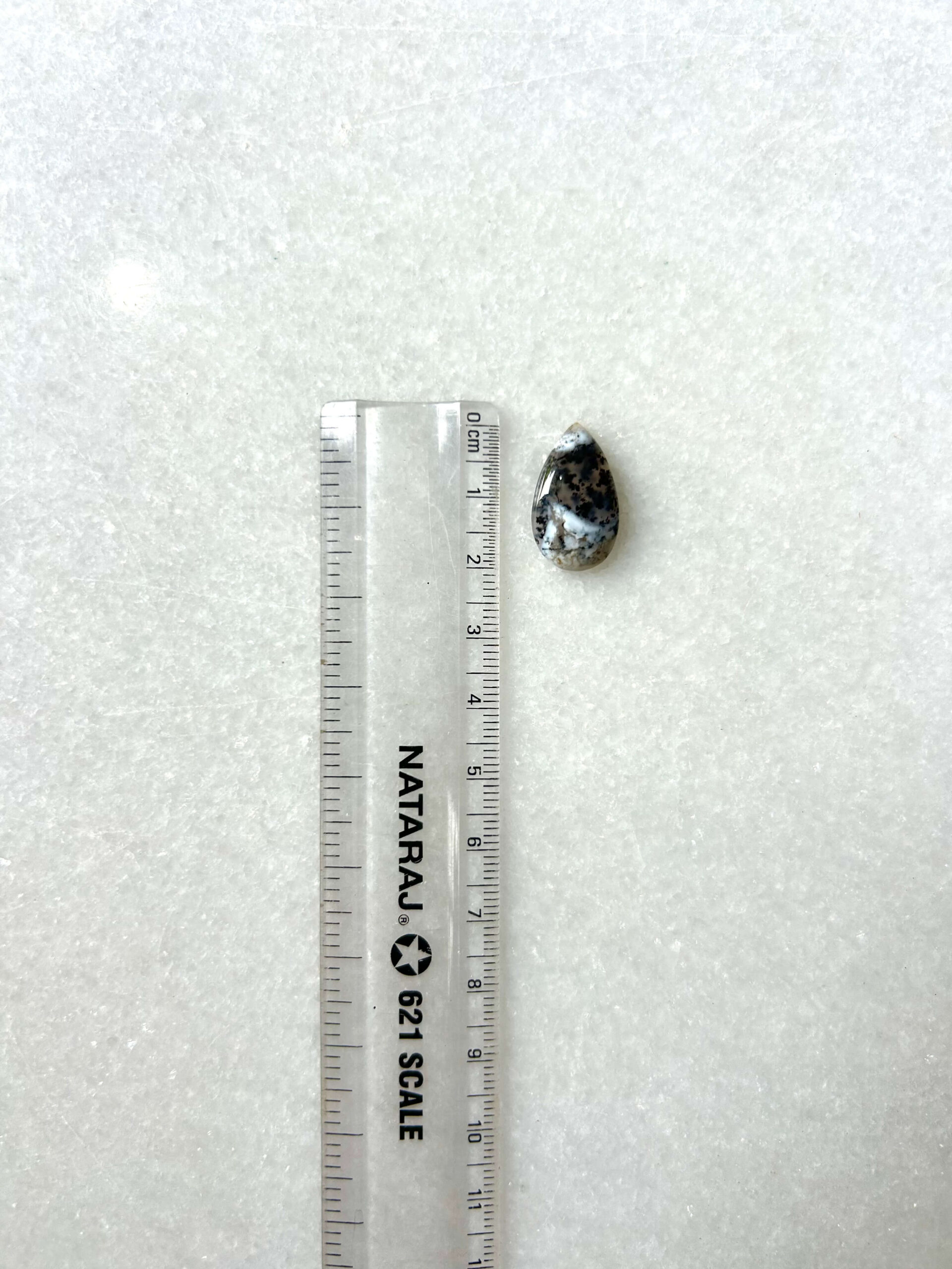 19mm Natural Dendritic Opal Stone – Unique Cabochon - Image 2