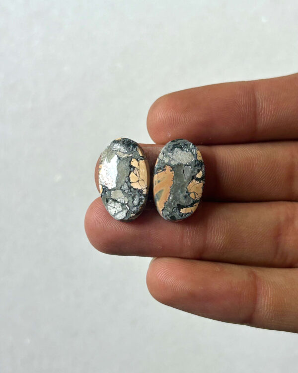 20mm Jasper Cabochon Pair – One of a Kind