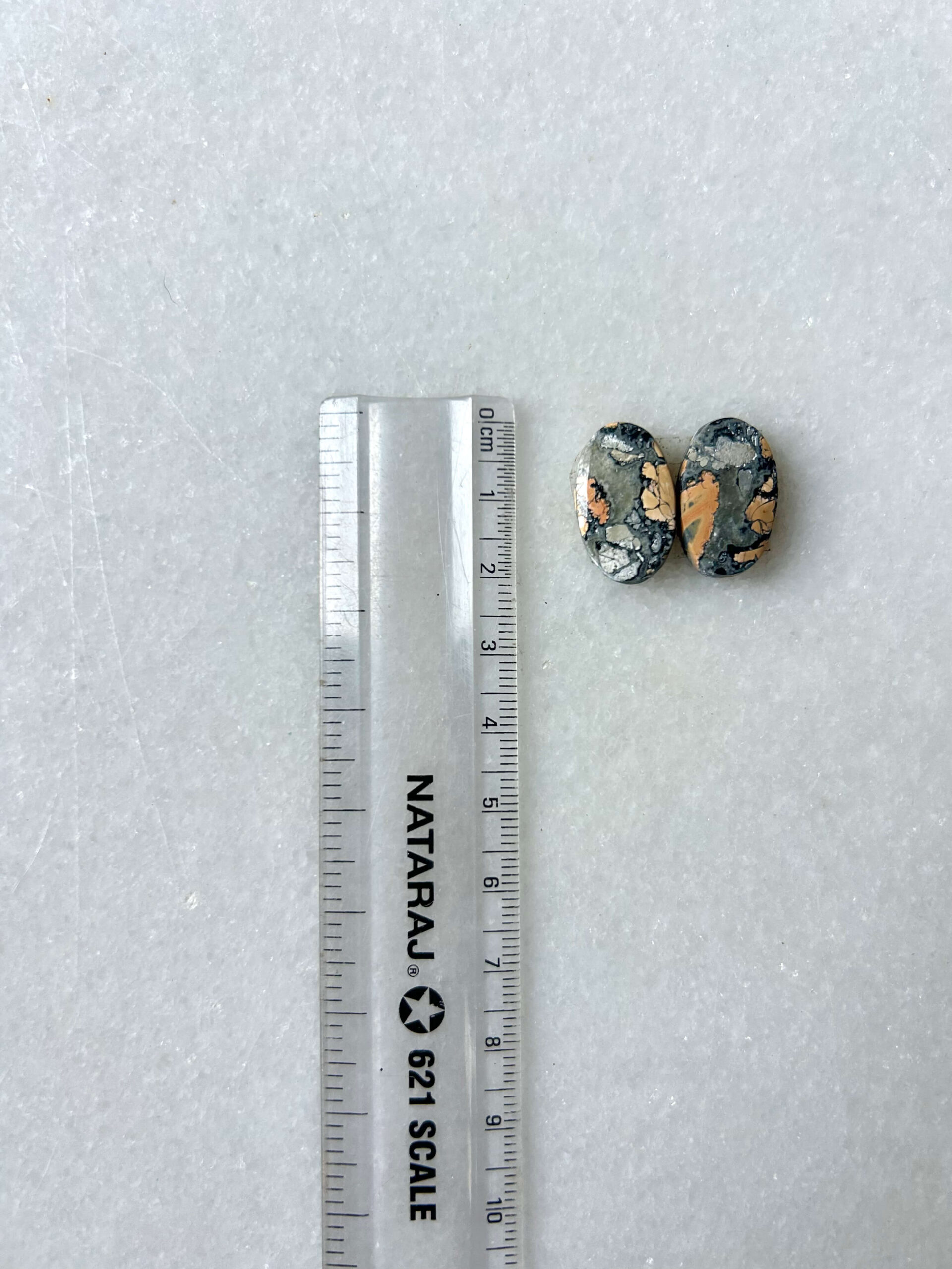 20mm Jasper Cabochon Pair – One of a Kind - Image 2