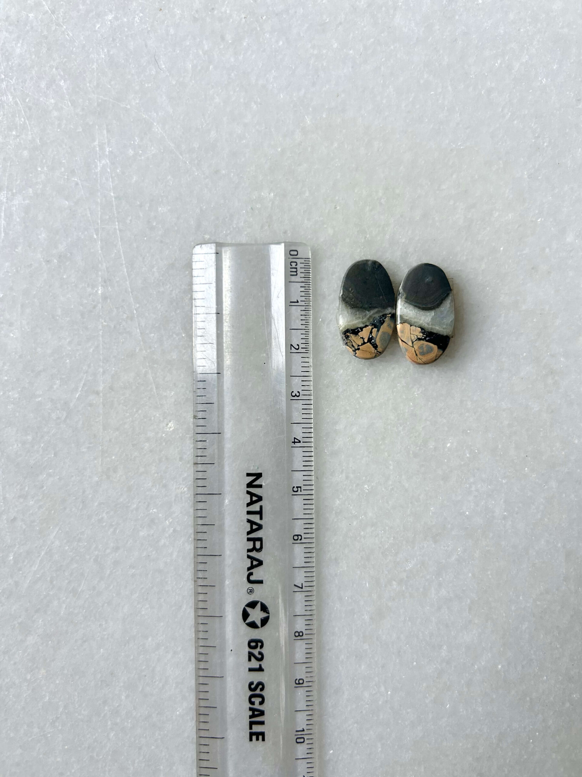 20mm Jasper Cabochon Pair – One of a Kind - Image 2