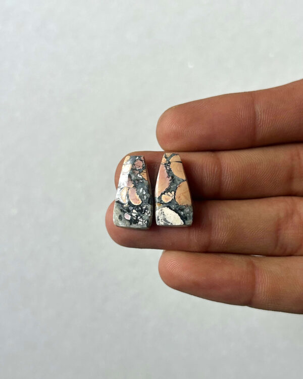 19mm Jasper Cabochon Pair – One of a Kind