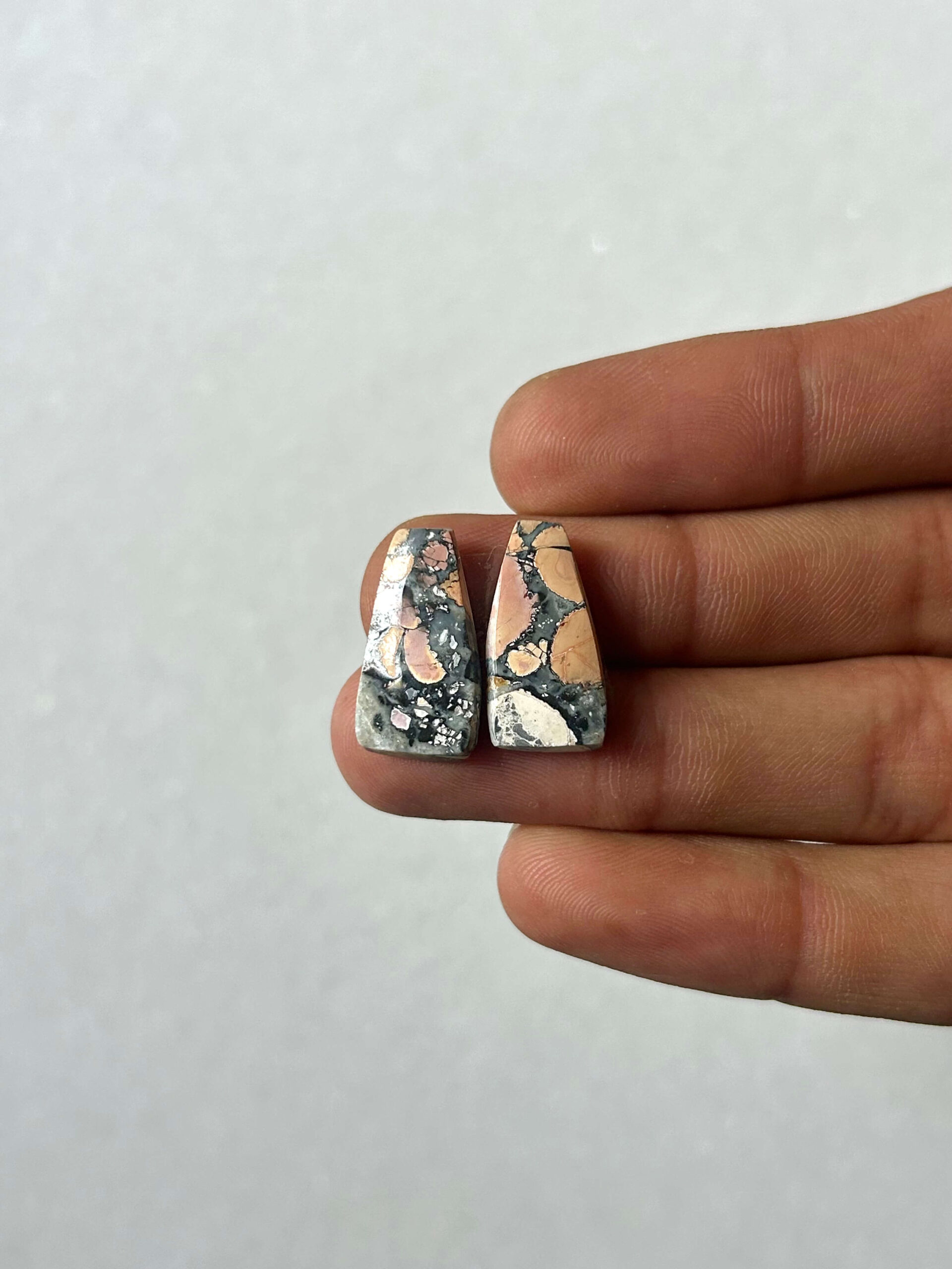 19mm Jasper Cabochon Pair – One of a Kind