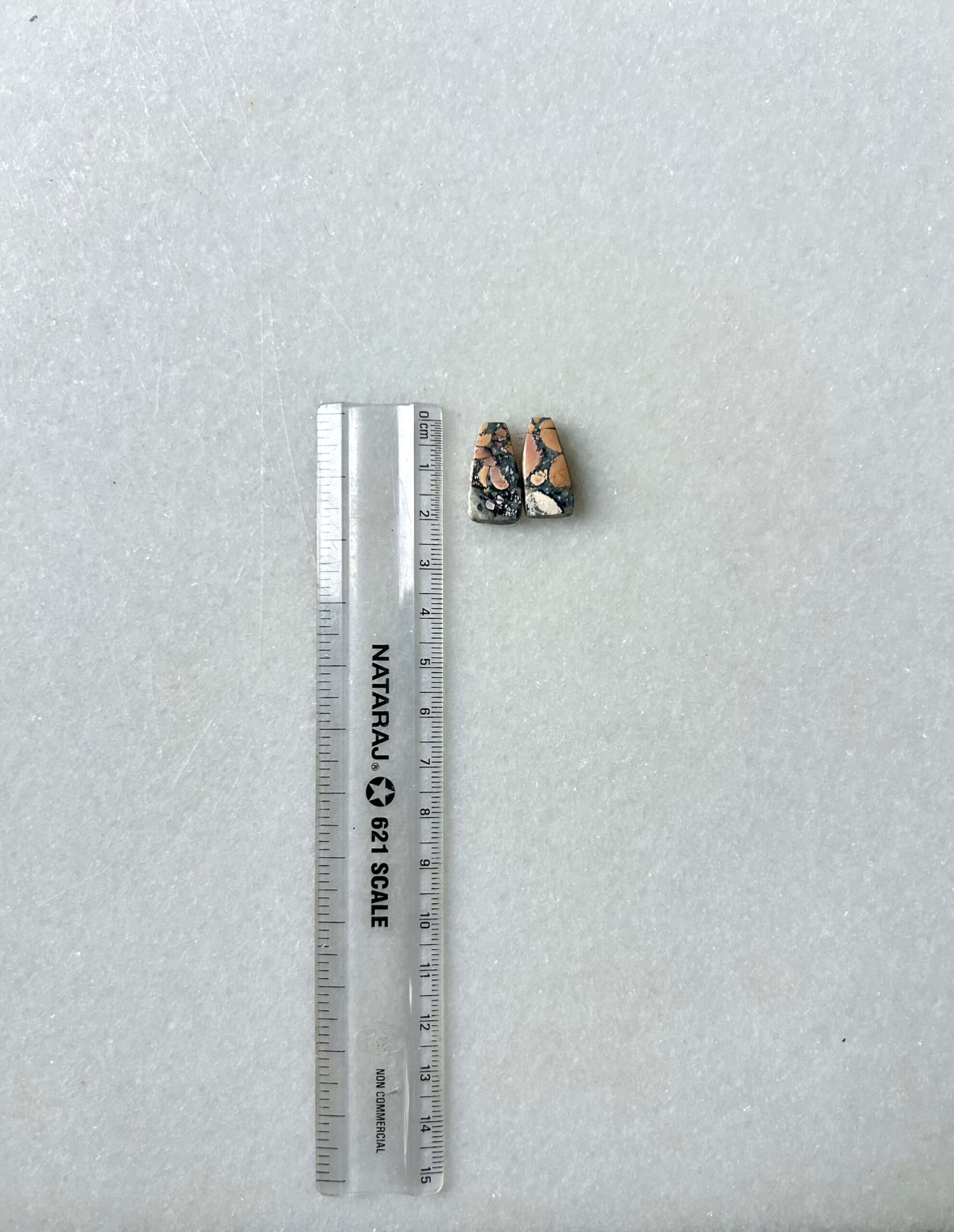 19mm Jasper Cabochon Pair – One of a Kind - Image 2