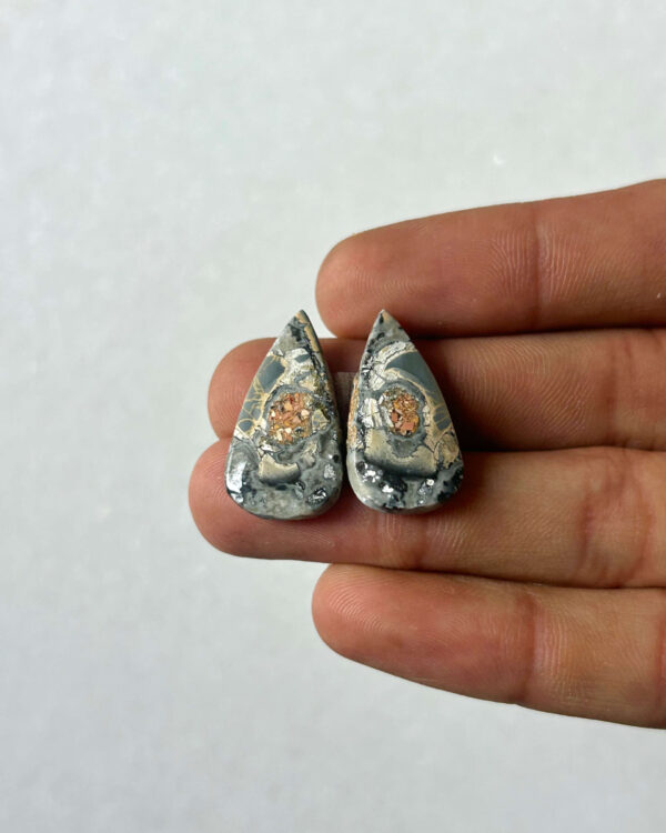 25mm Jasper Cabochon Pair – One of a Kind