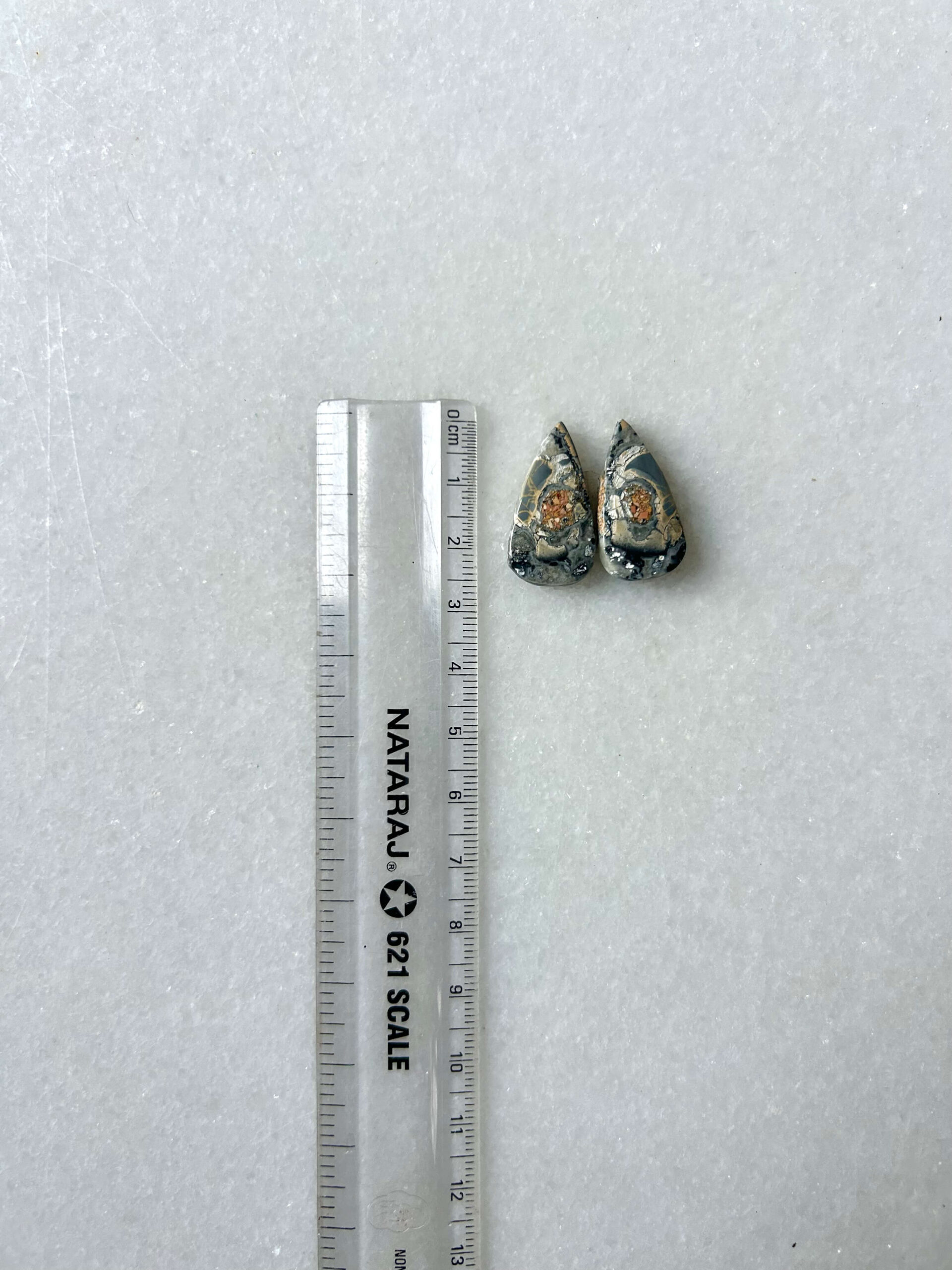 25mm Jasper Cabochon Pair – One of a Kind - Image 2