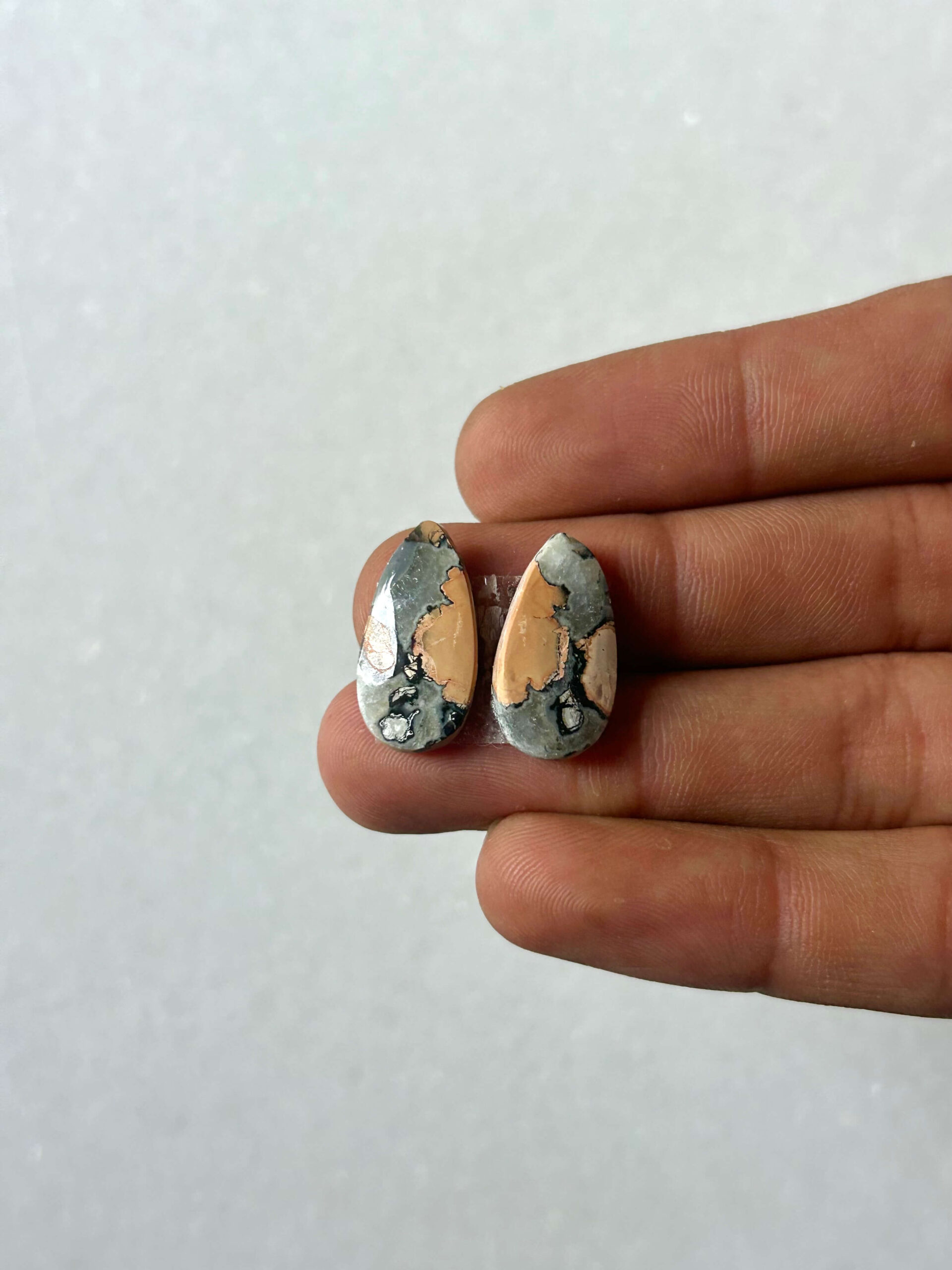 20mm Jasper Cabochon Pair – One of a Kind