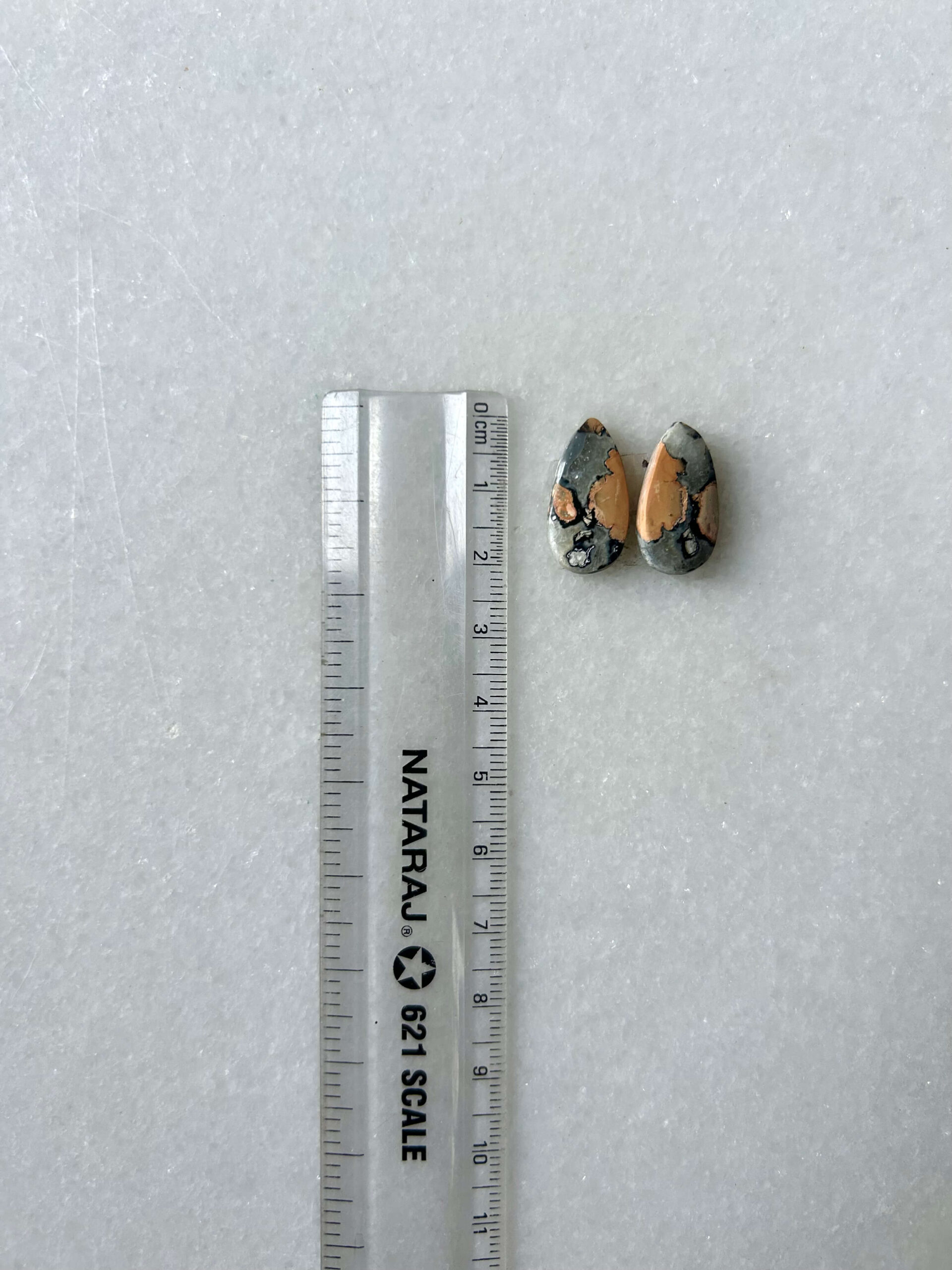 20mm Jasper Cabochon Pair – One of a Kind - Image 2