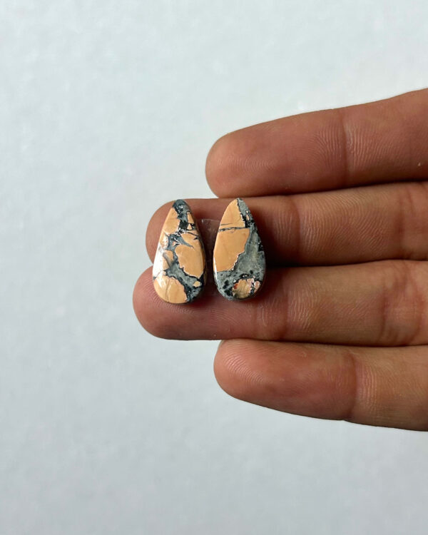 19mm Jasper Cabochon Pair – One of a Kind