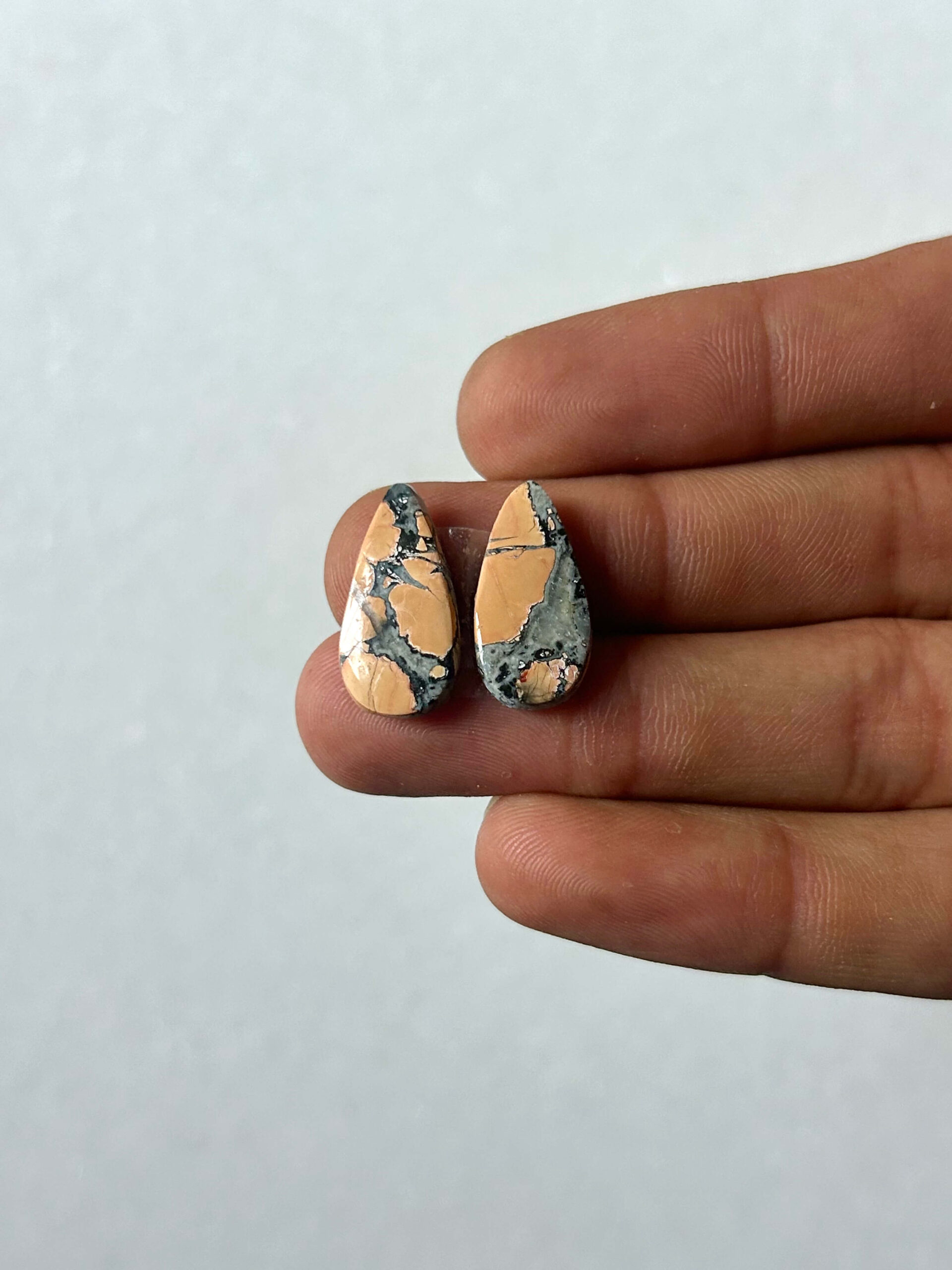 19mm Jasper Cabochon Pair – One of a Kind