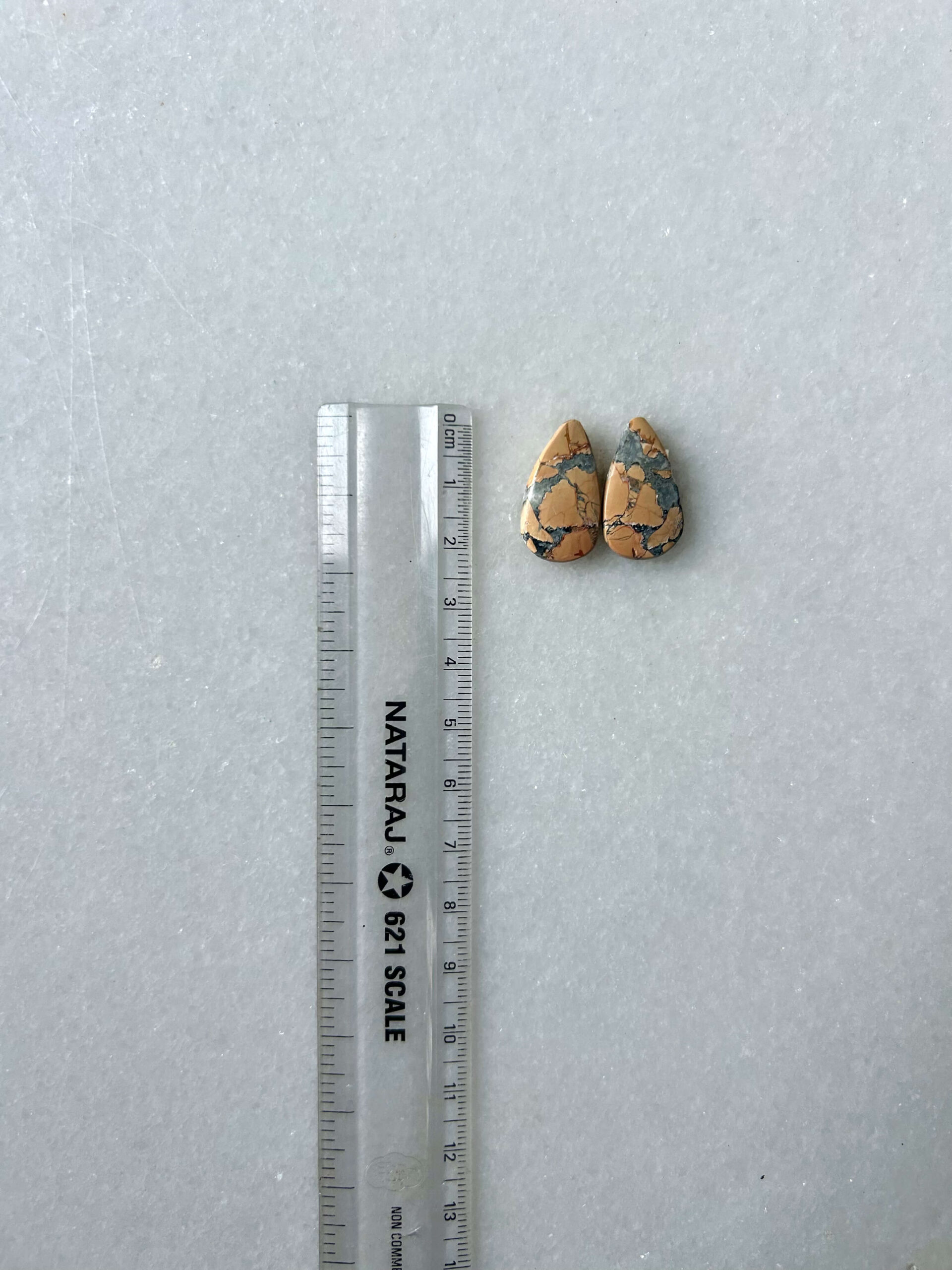 22mm Jasper Cabochon Pair – One of a Kind - Image 2