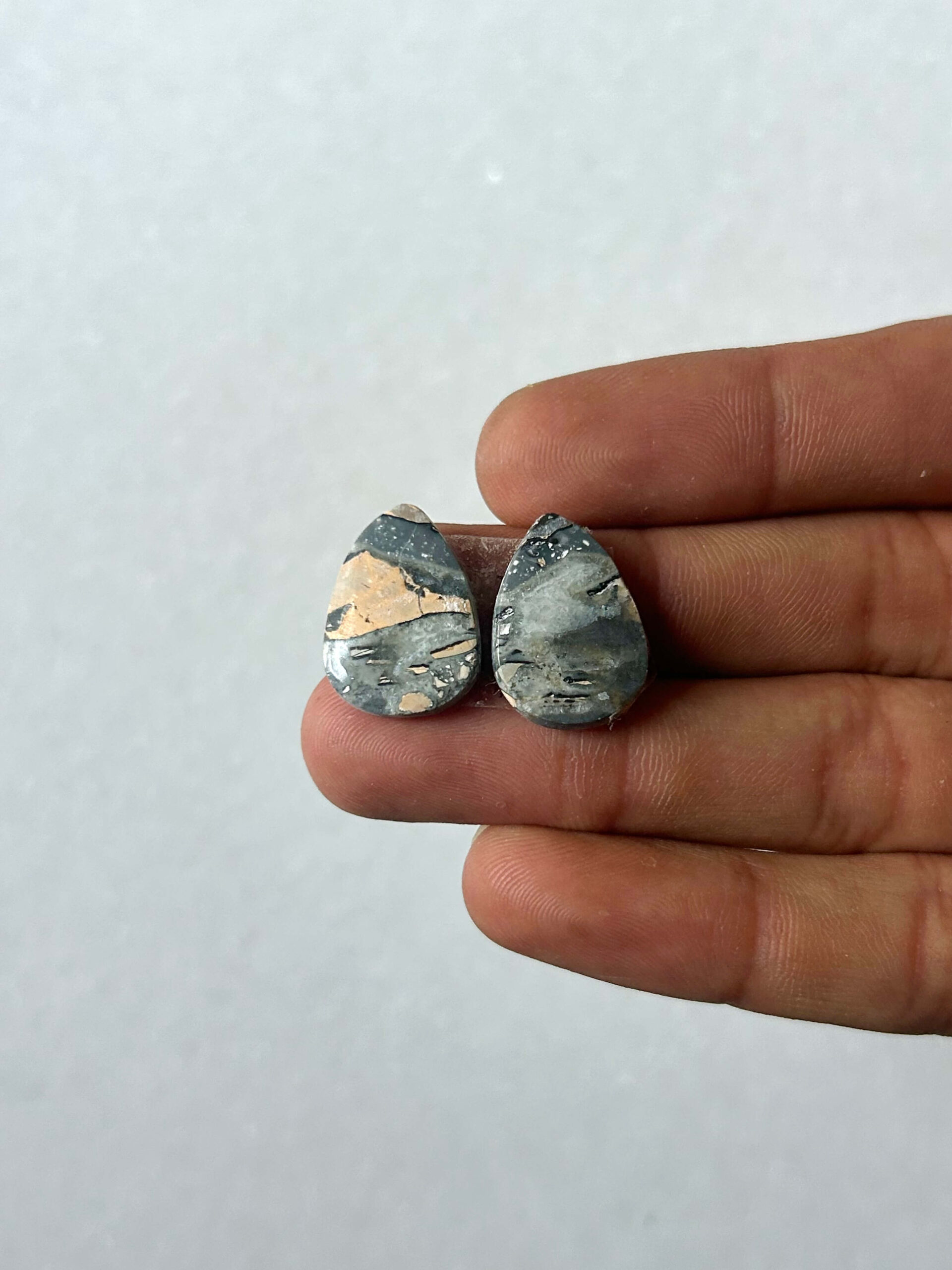 18mm Jasper Cabochon Pair – One of a Kind