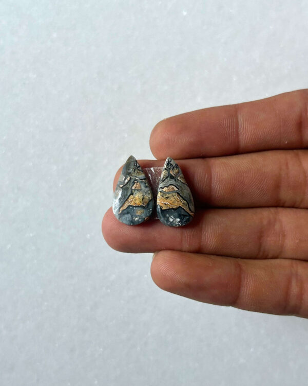 20mm Jasper Cabochon Pair – One of a Kind