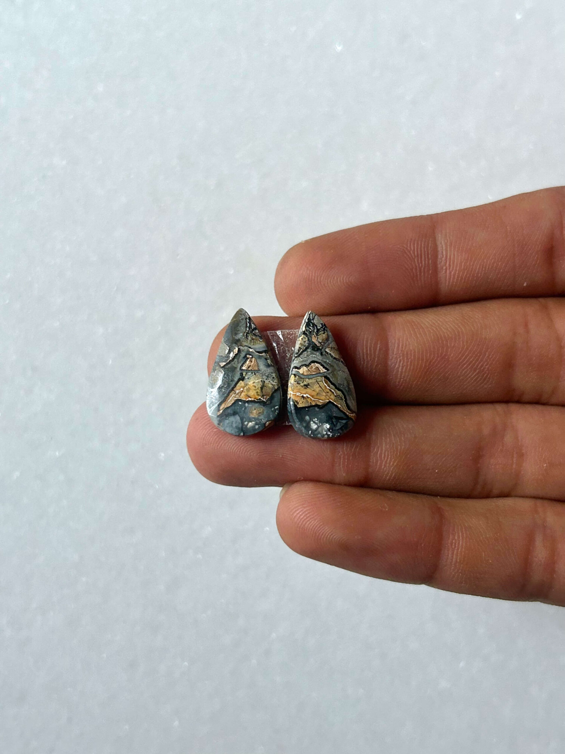 20mm Jasper Cabochon Pair – One of a Kind