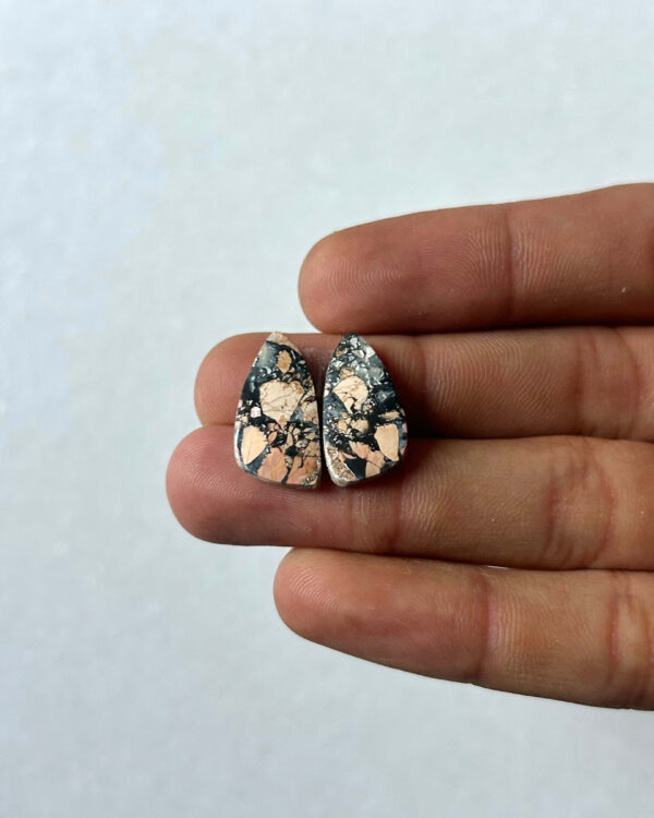 19mm Jasper Cabochon Pair – One of a Kind