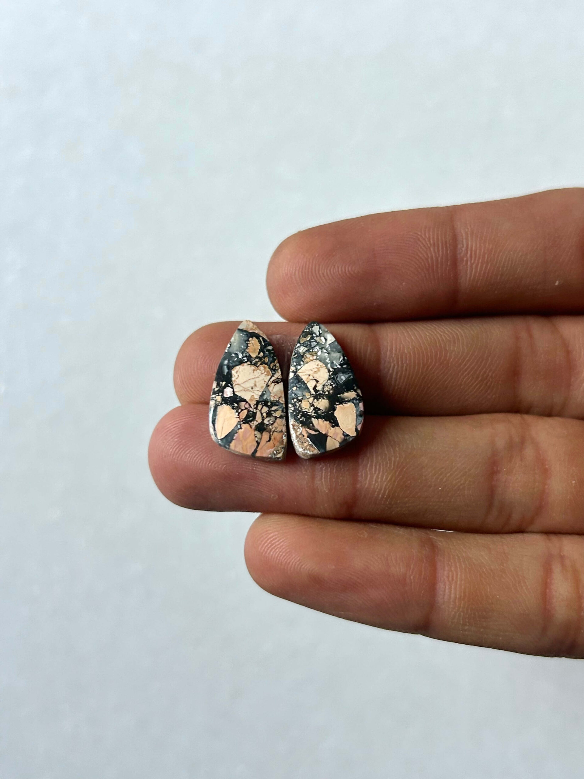 19mm Jasper Cabochon Pair – One of a Kind