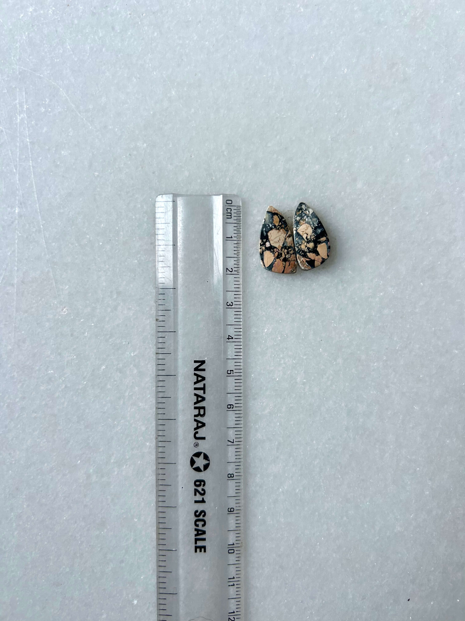 19mm Jasper Cabochon Pair – One of a Kind - Image 2