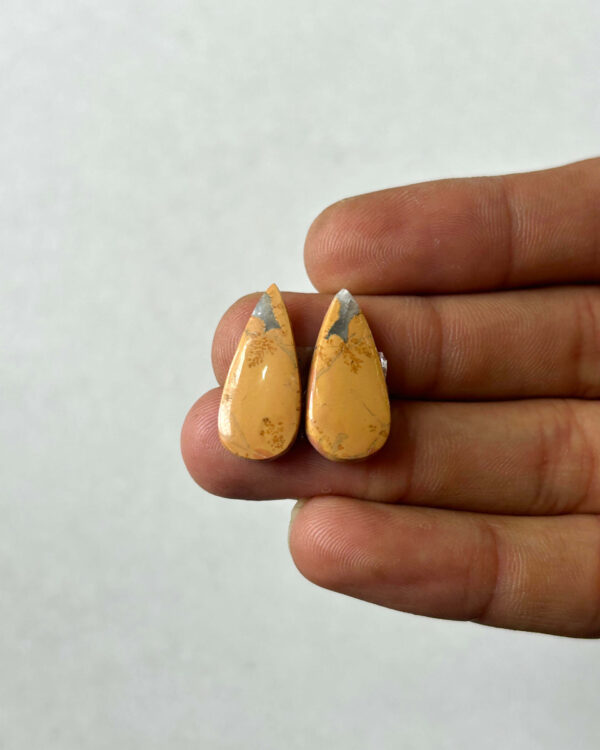 22mm Jasper Cabochon Pair – One of a Kind