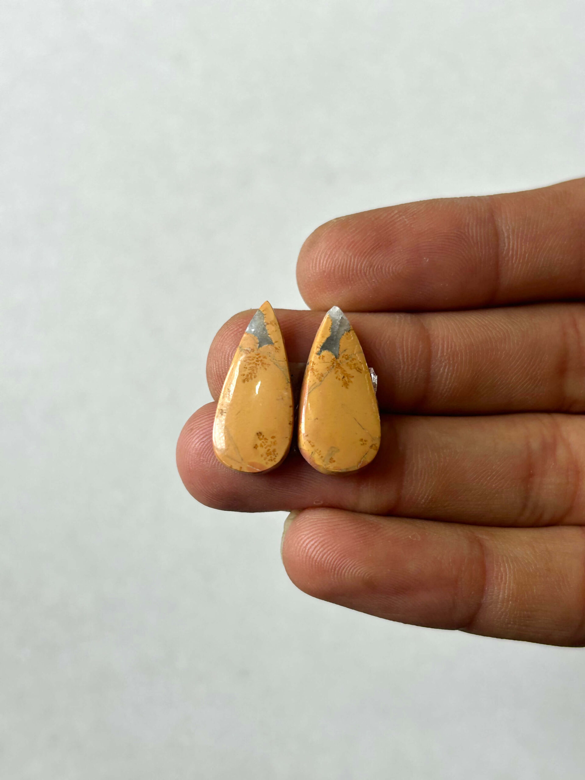 22mm Jasper Cabochon Pair – One of a Kind