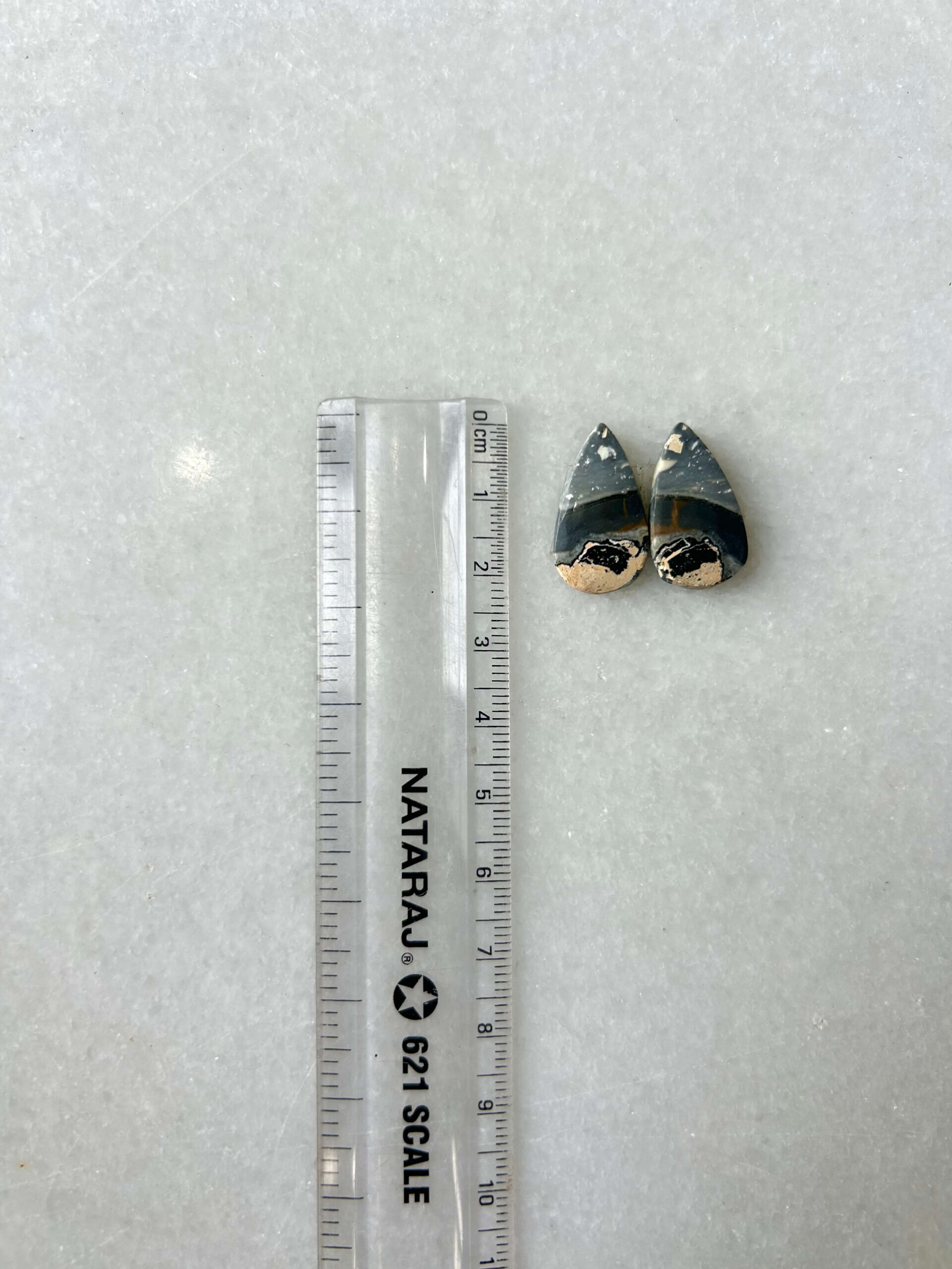 21mm Jasper Cabochon Pair – One of a Kind - Image 2