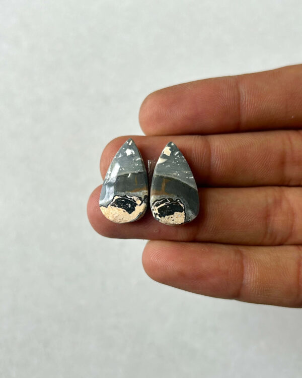 21mm Jasper Cabochon Pair – One of a Kind