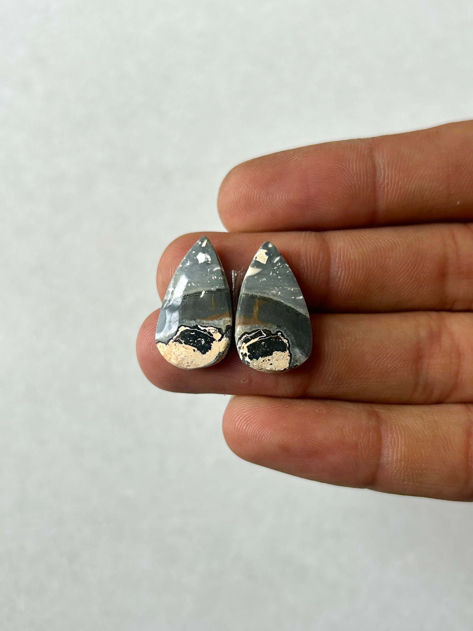 21mm Jasper Cabochon Pair – One of a Kind