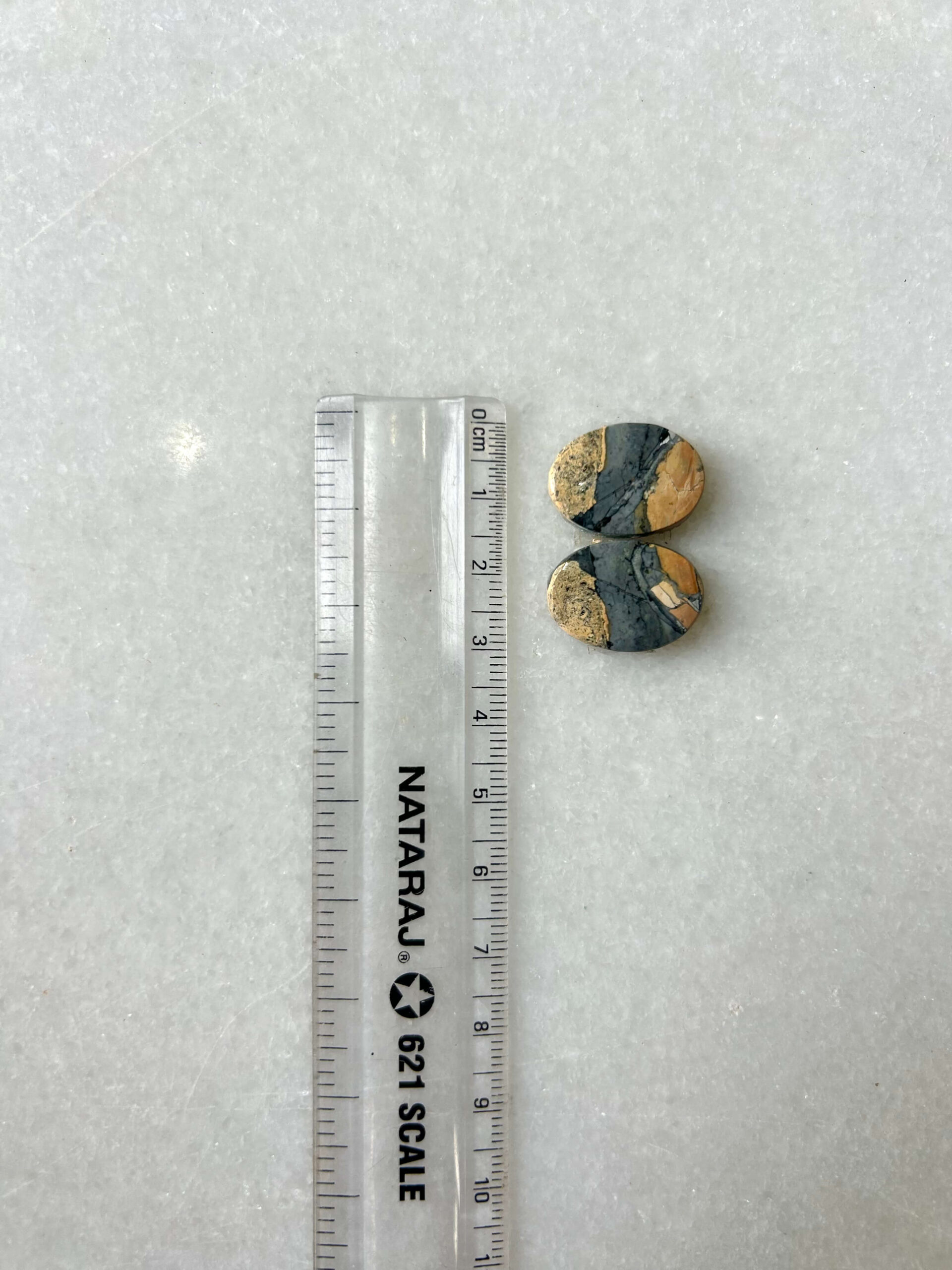 17mm Jasper Cabochon Pair – One of a Kind - Image 2