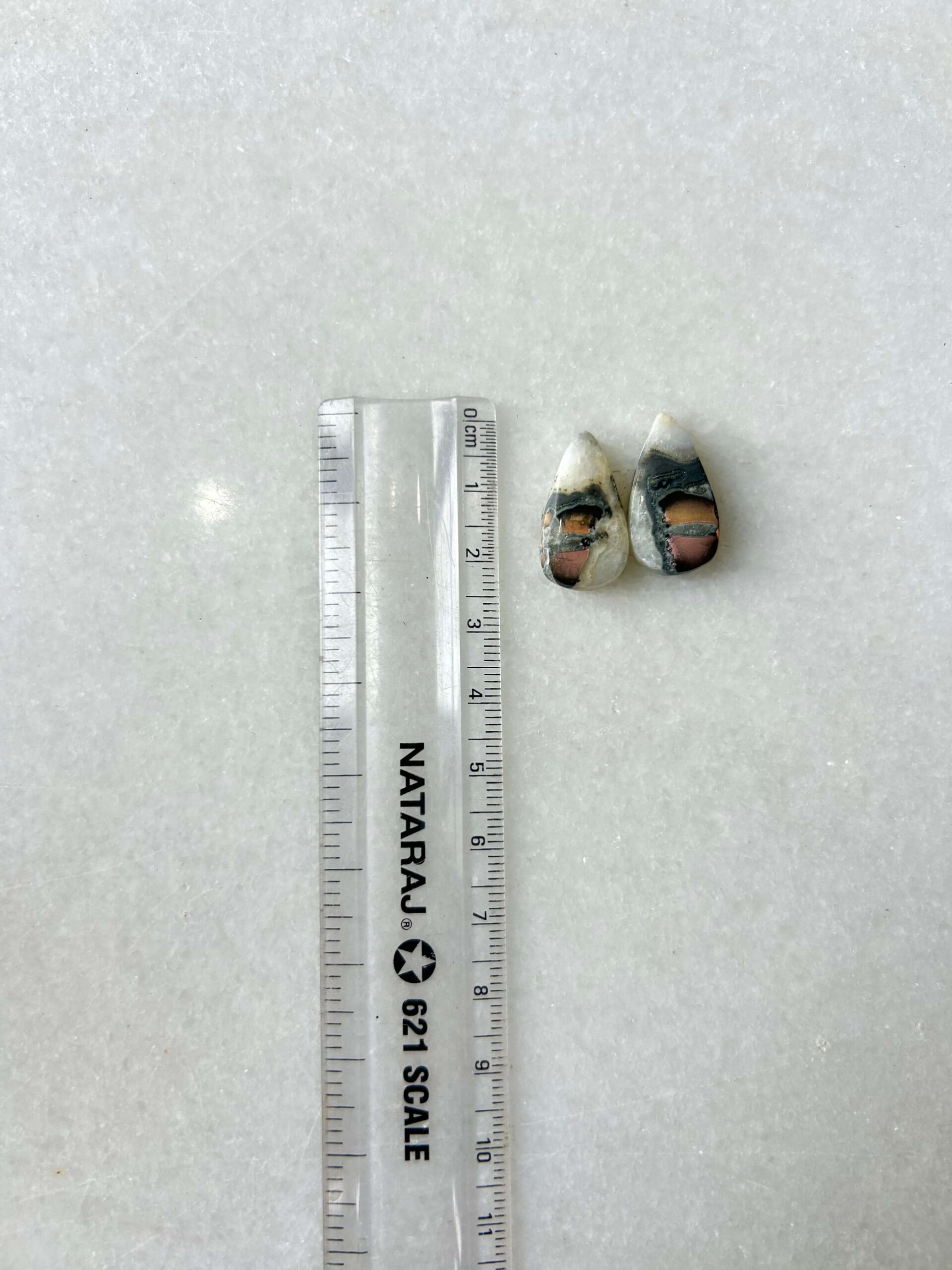 21mm Jasper Cabochon Pair – One of a Kind - Image 2