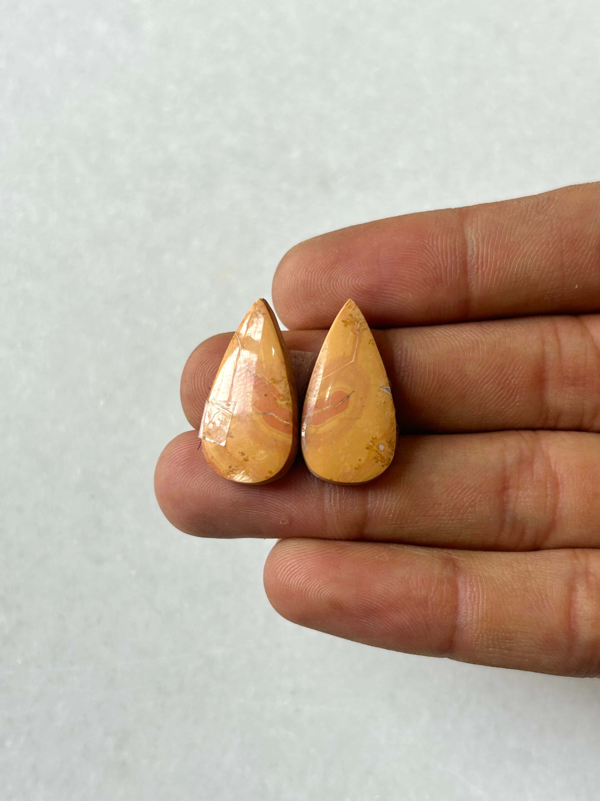24mm Jasper Cabochon Pair – One of a Kind