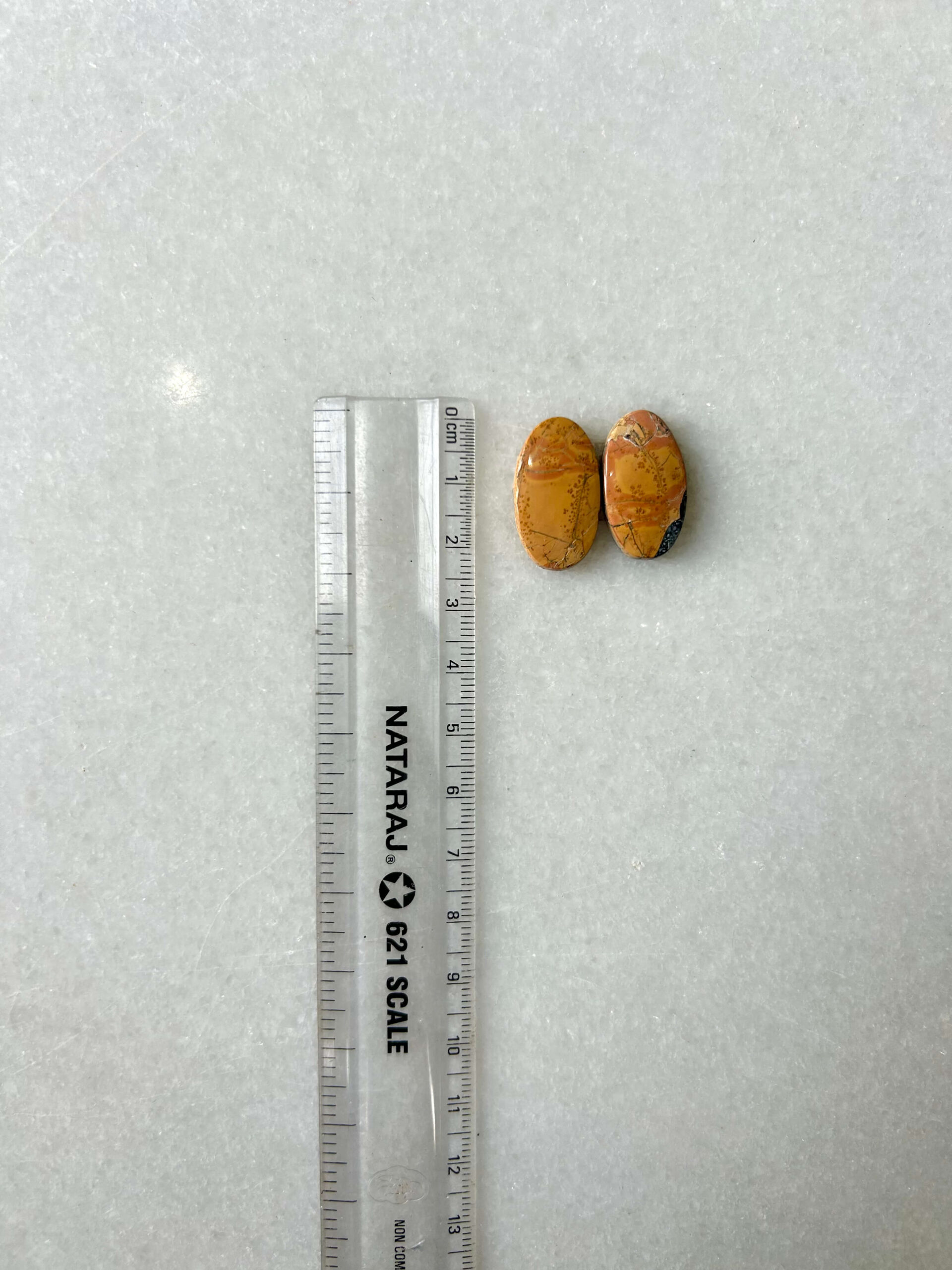 22mm Jasper Cabochon Pair – One of a Kind - Image 2
