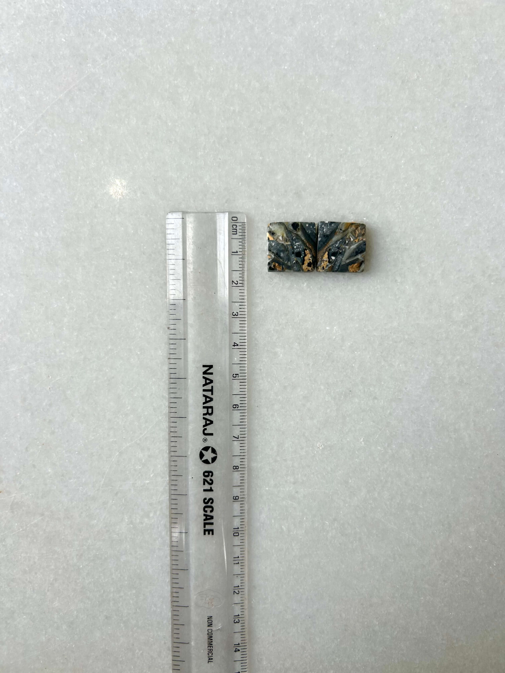 15mm Jasper Cabochon Pair – One of a Kind - Image 2