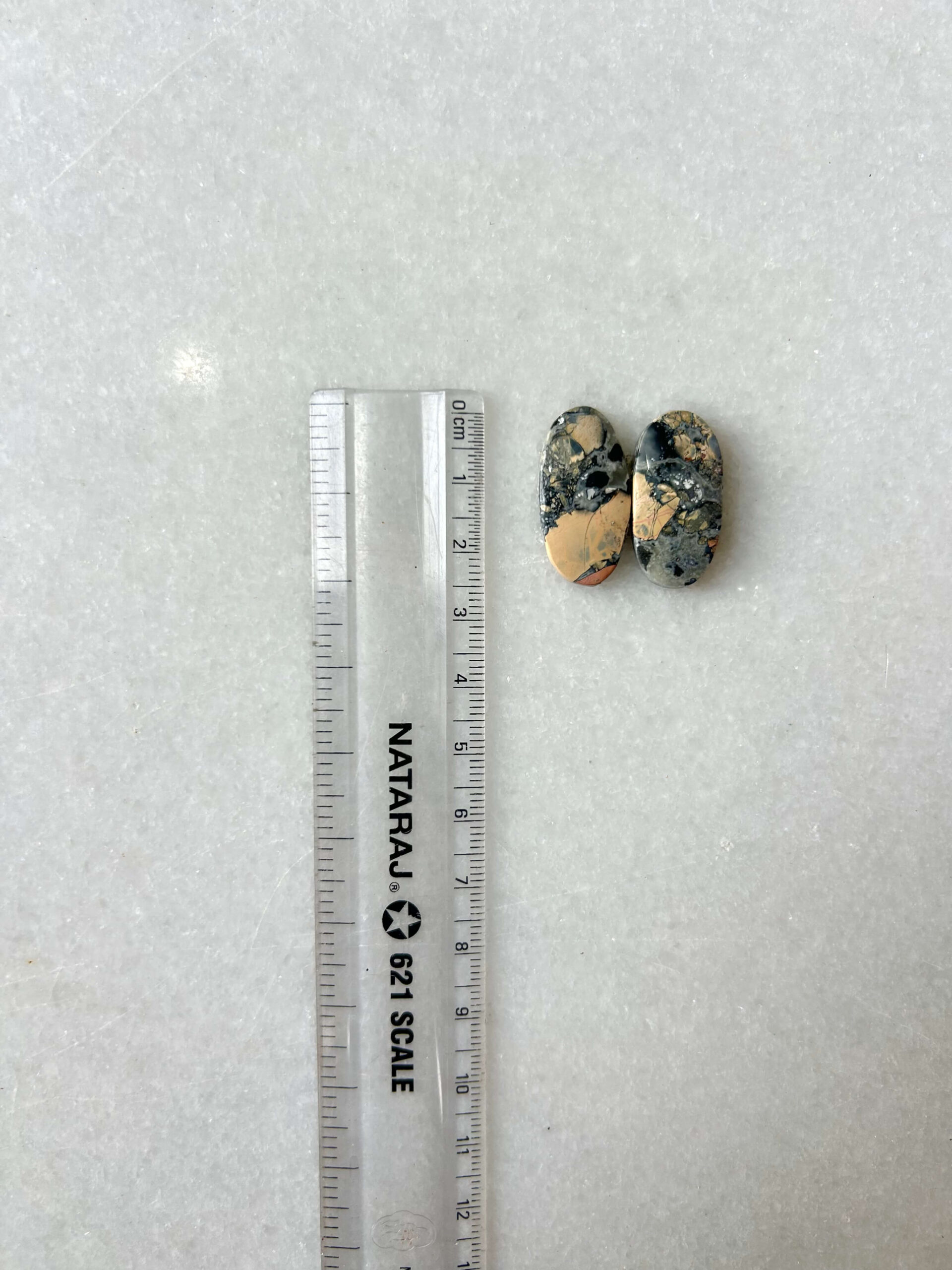 25mm Jasper Cabochon Pair – One of a Kind - Image 2