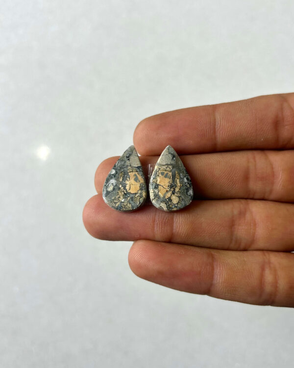 21mm Jasper Cabochon Pair – One of a Kind