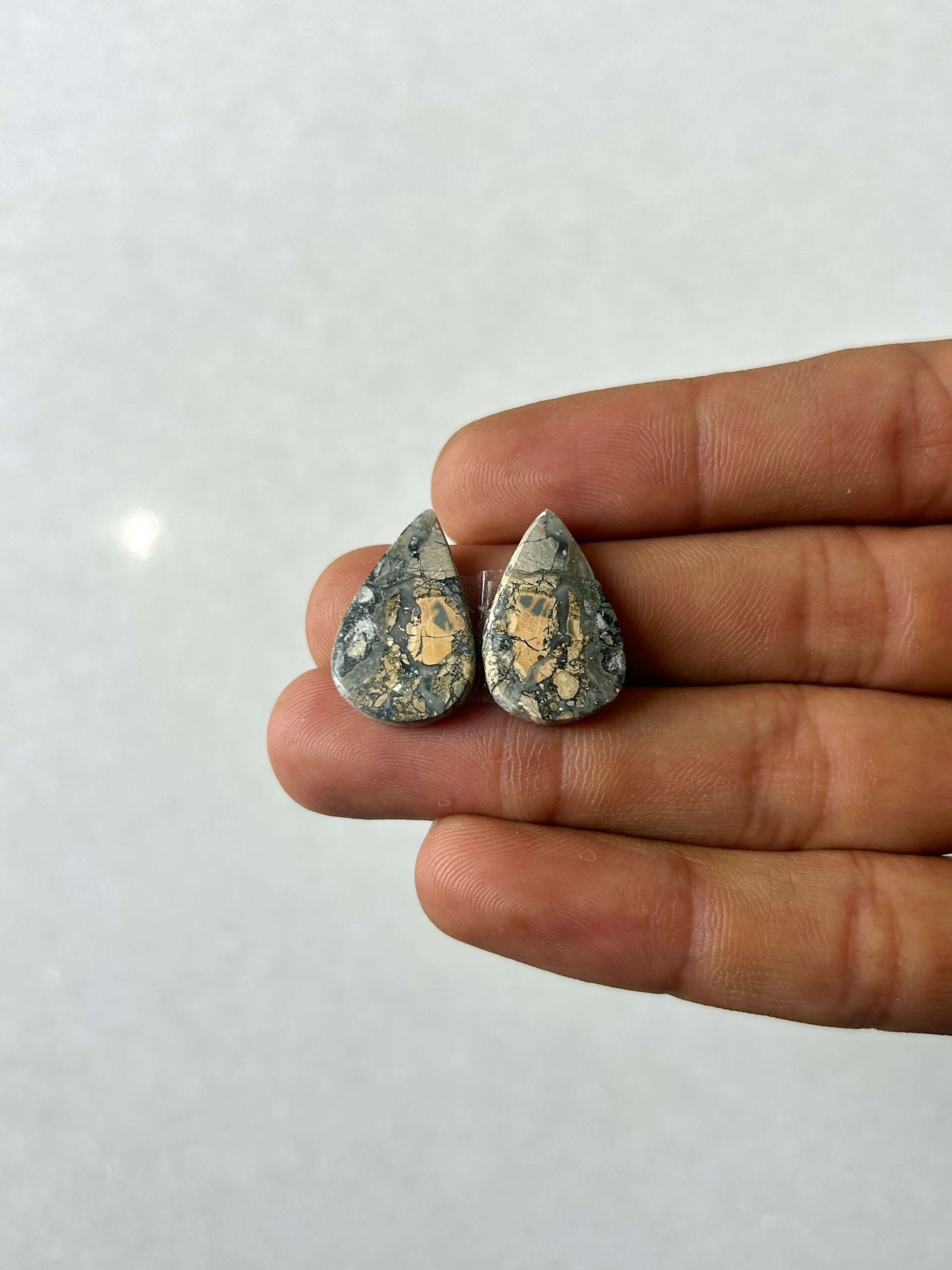 21mm Jasper Cabochon Pair – One of a Kind