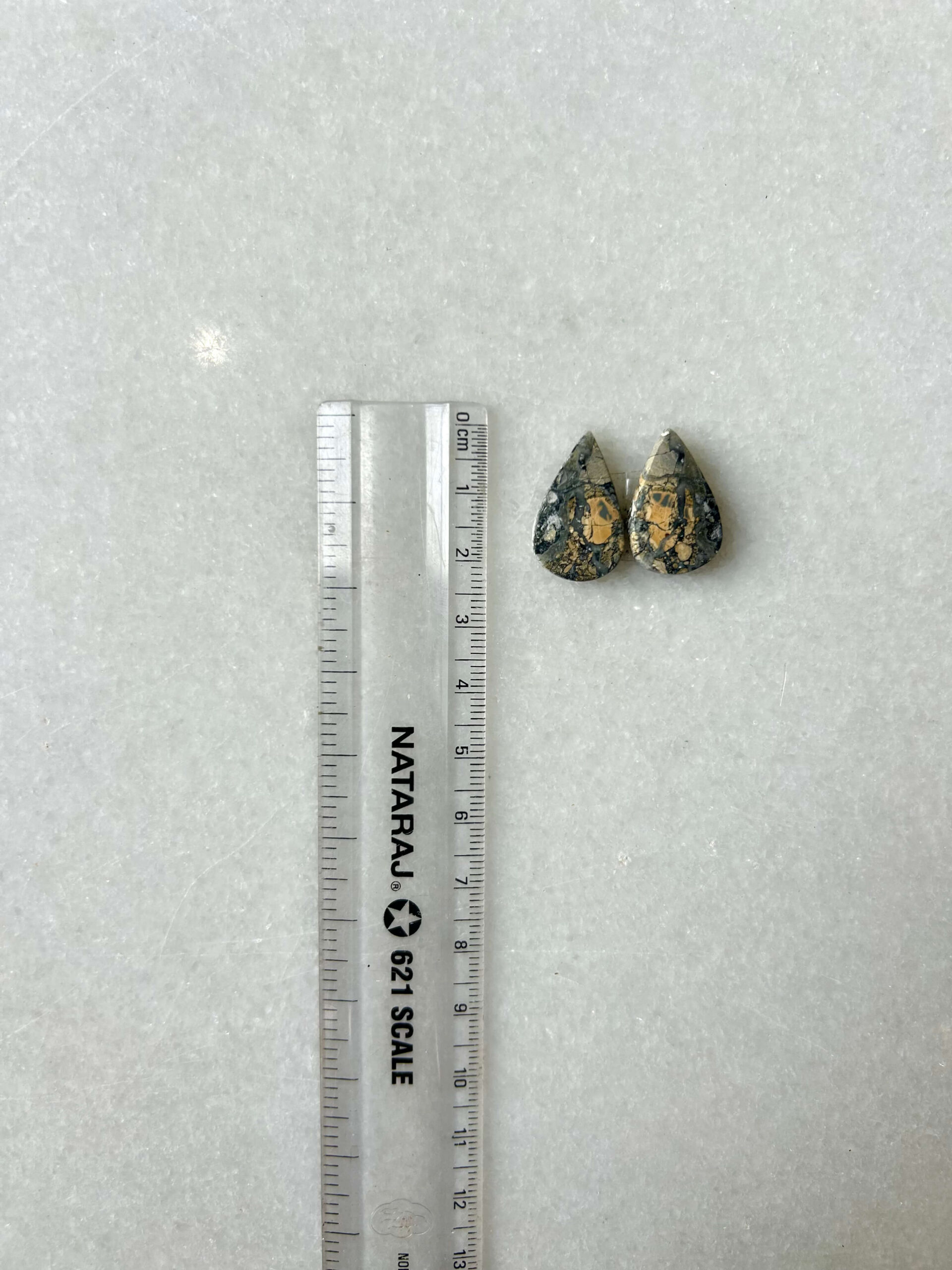 21mm Jasper Cabochon Pair – One of a Kind - Image 2