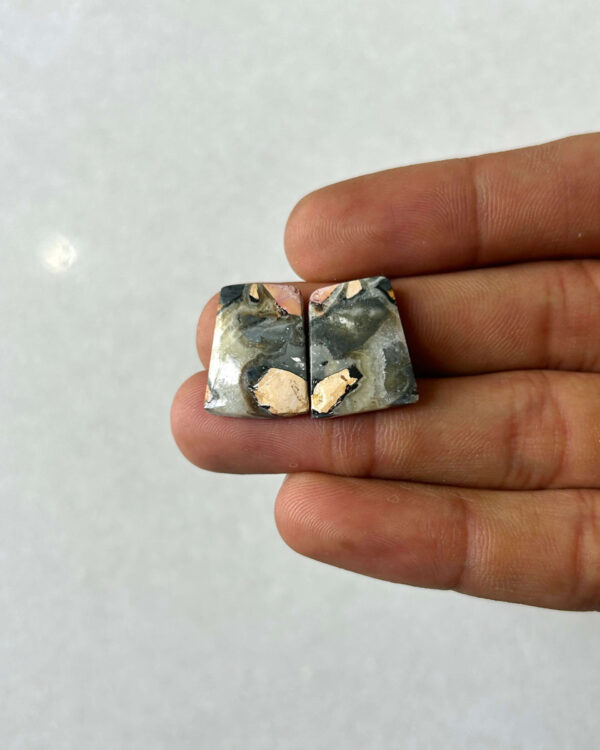 18mm Jasper Cabochon Pair – One of a Kind