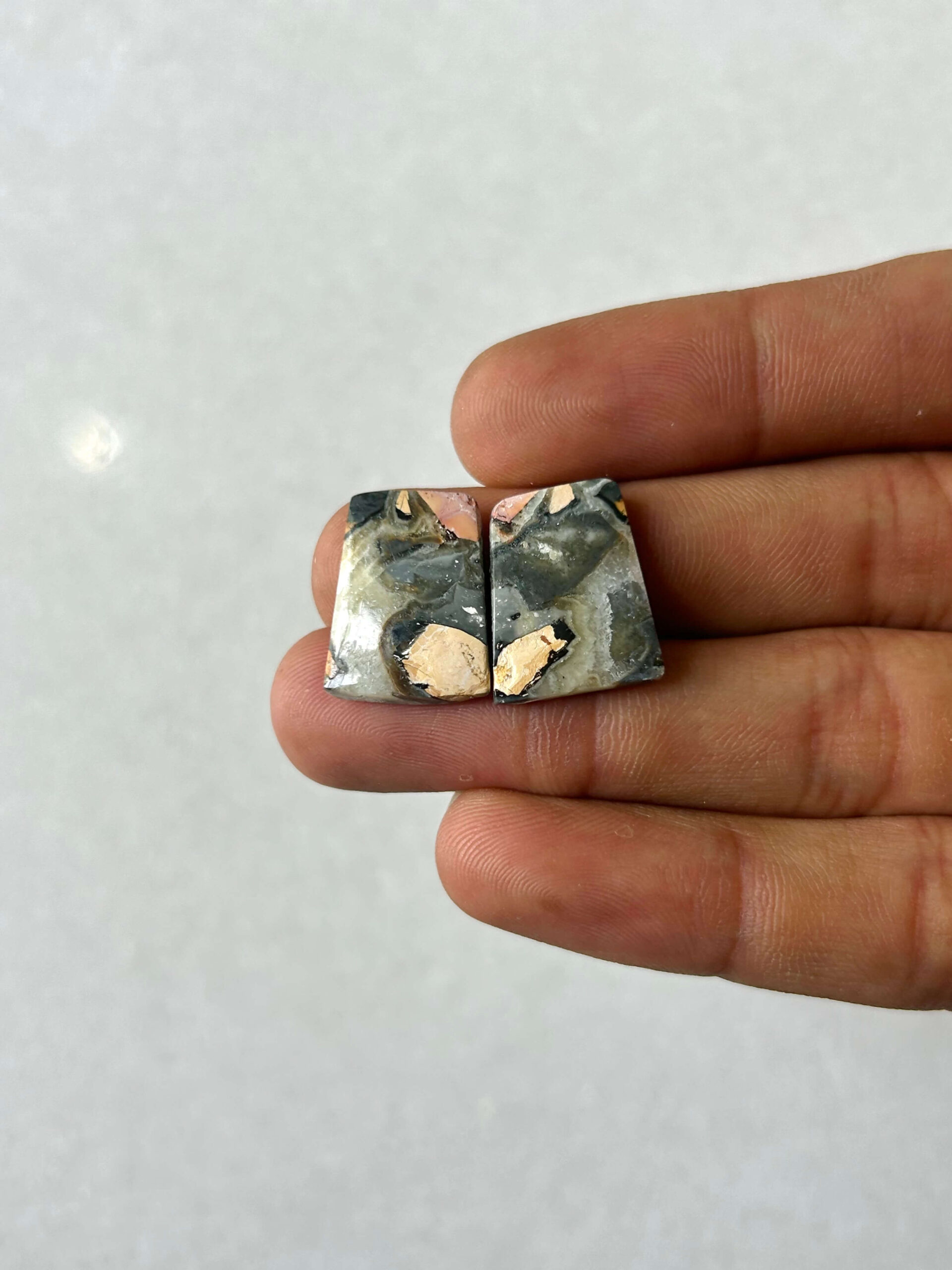 18mm Jasper Cabochon Pair – One of a Kind
