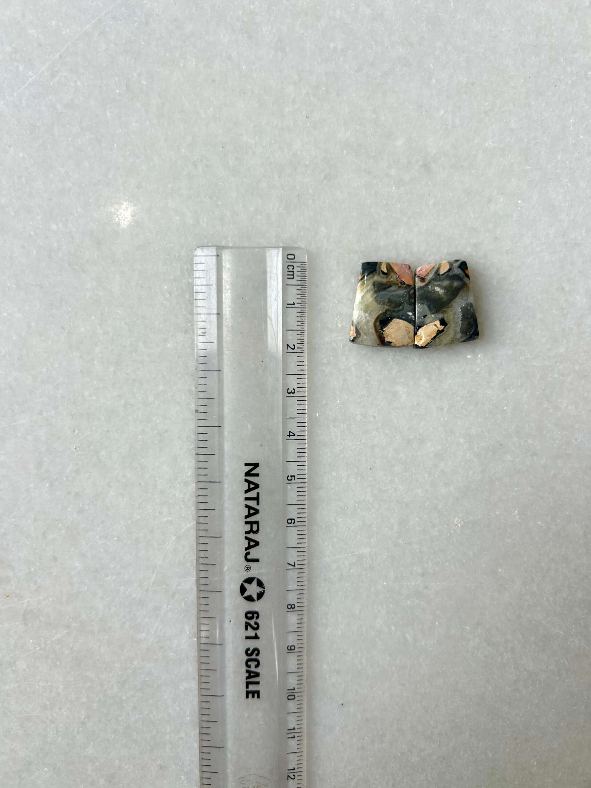 18mm Jasper Cabochon Pair – One of a Kind - Image 2