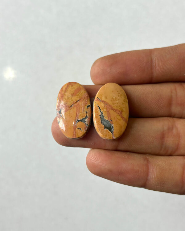 24mm Jasper Cabochon Pair – One of a Kind