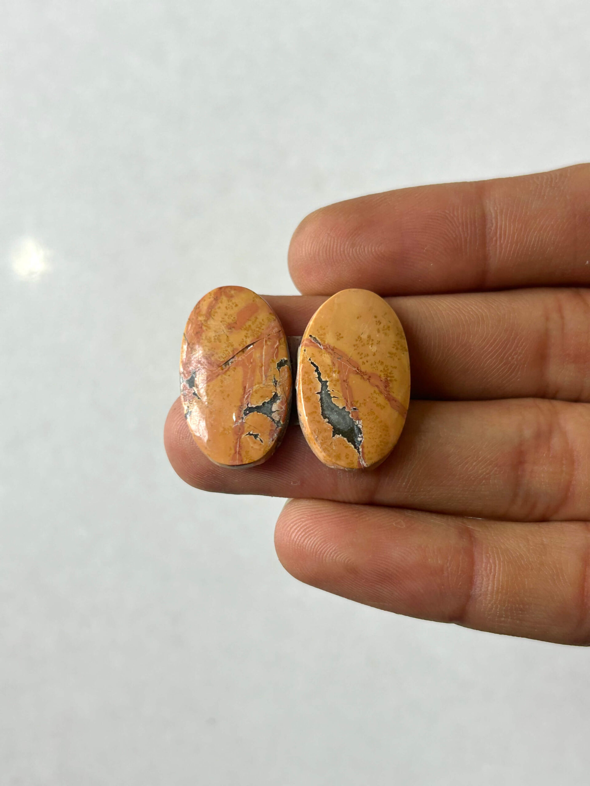 24mm Jasper Cabochon Pair – One of a Kind