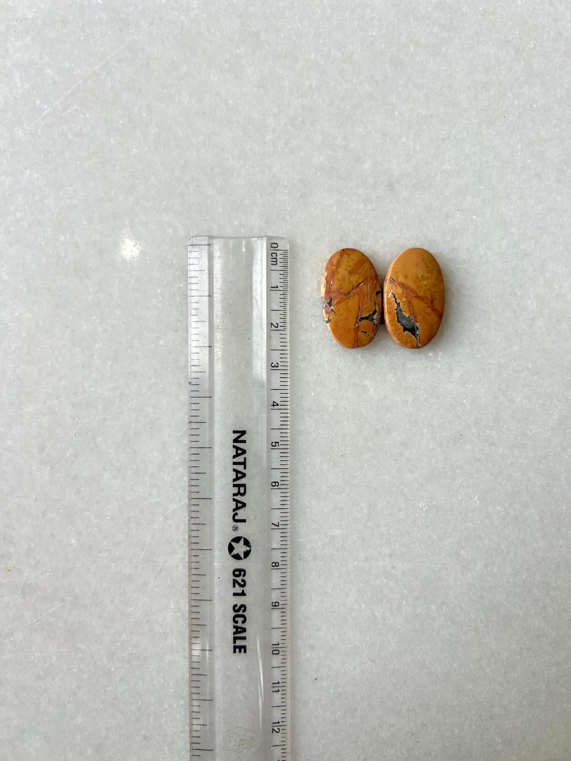 24mm Jasper Cabochon Pair – One of a Kind - Image 2