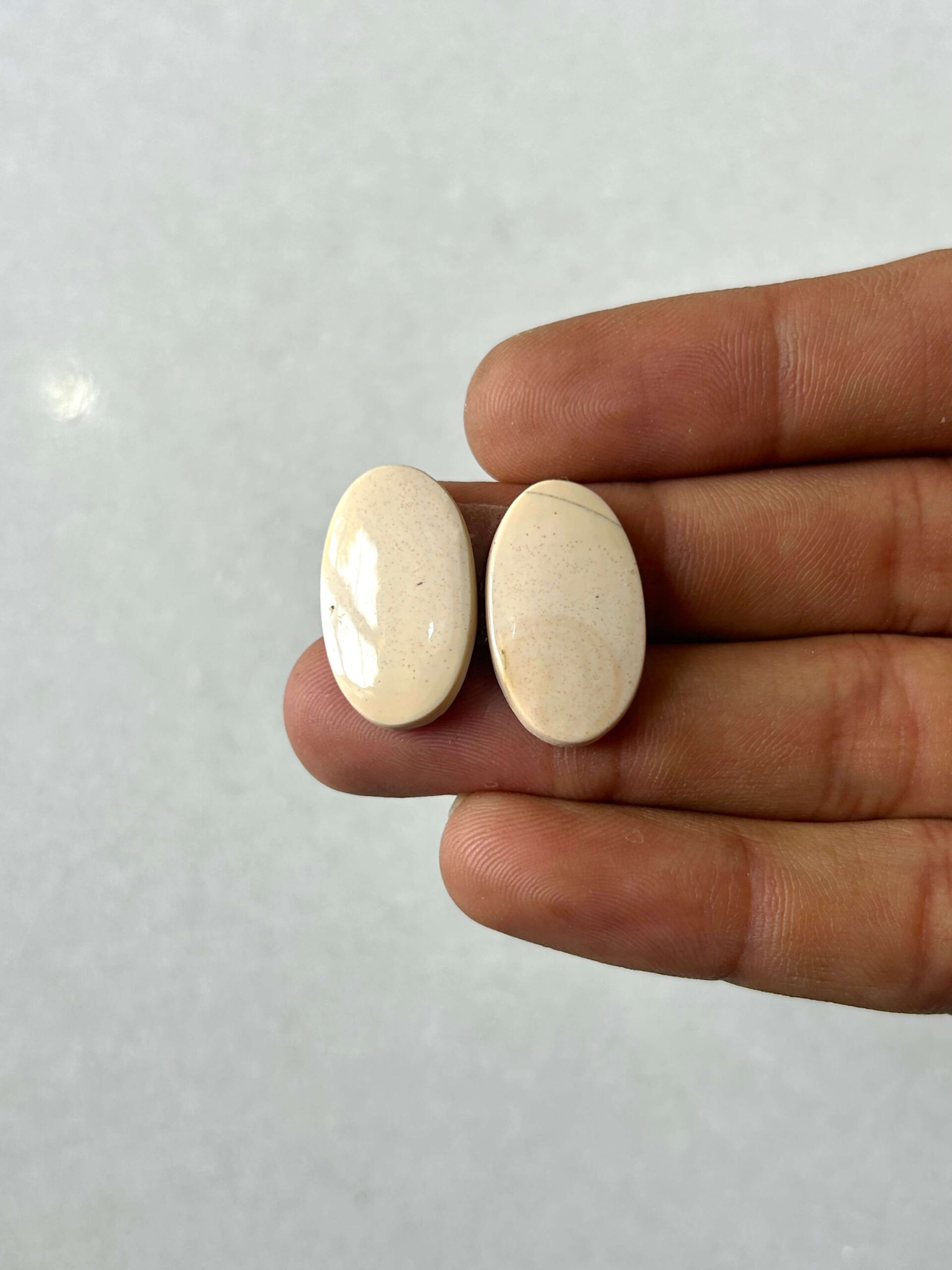 22mm Jasper Cabochon Pair – One of a Kind