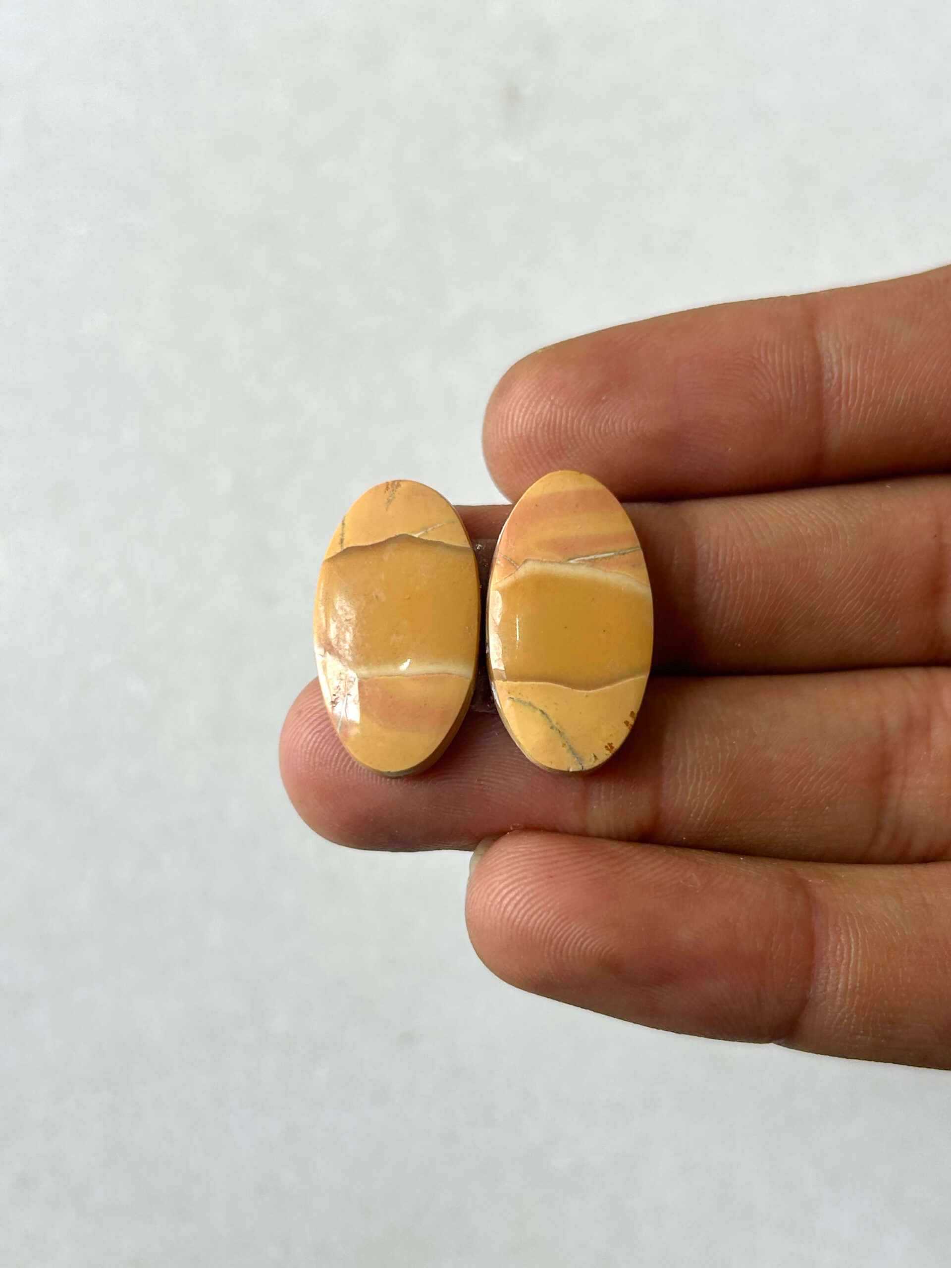 22mm Jasper Cabochon Pair – One of a Kind
