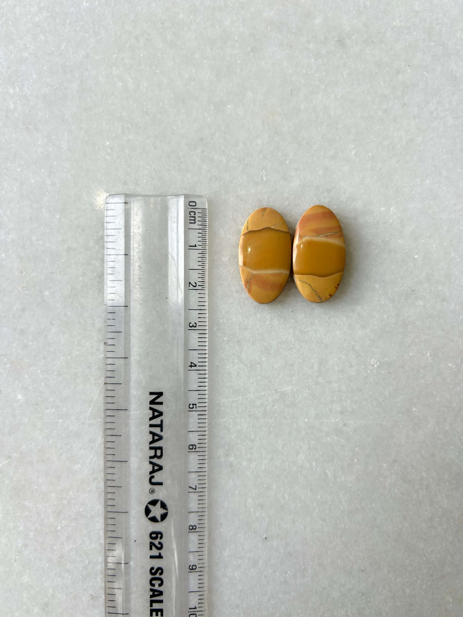 22mm Jasper Cabochon Pair – One of a Kind - Image 2
