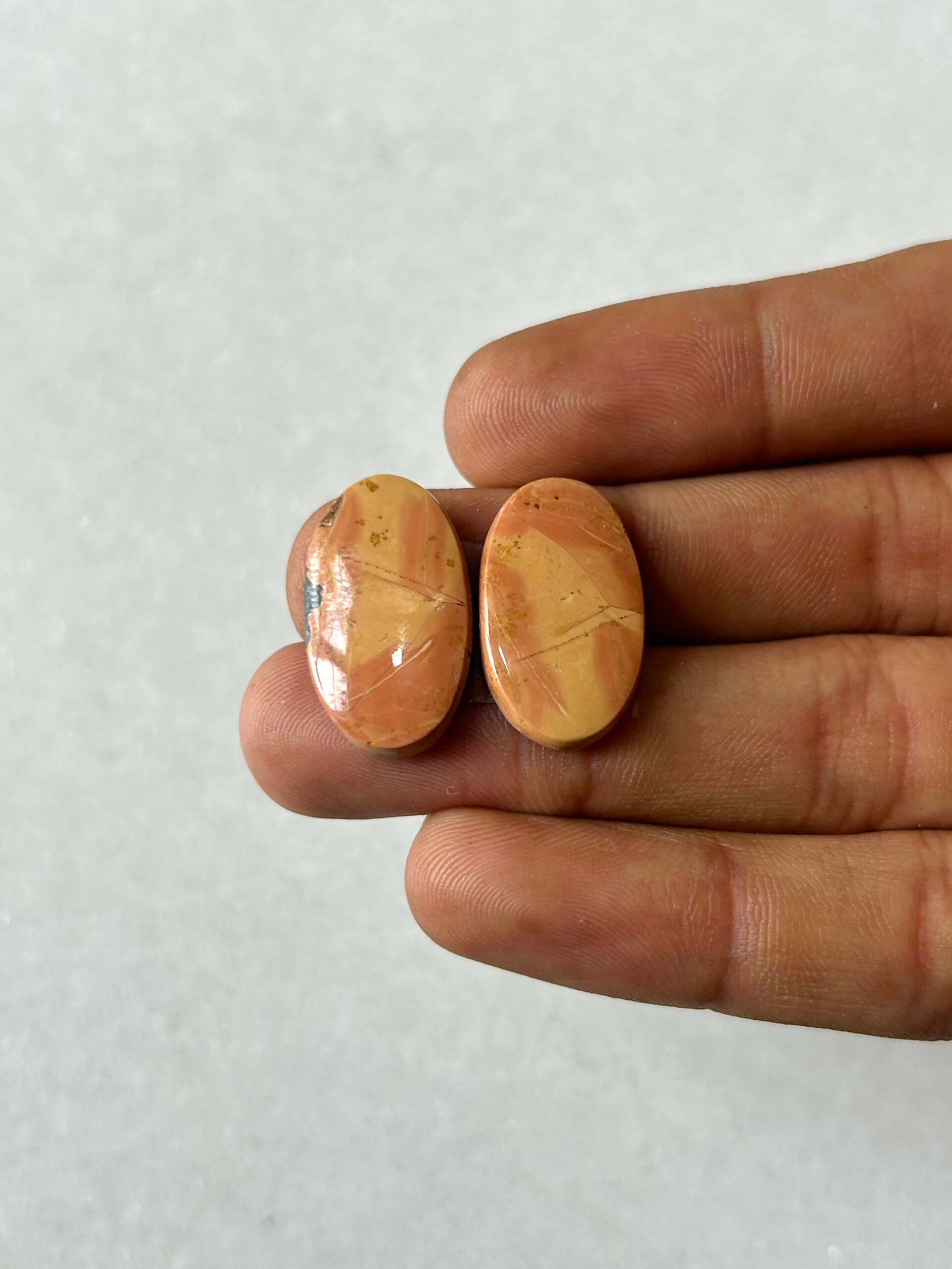 22mm Jasper Cabochon Pair – One of a Kind