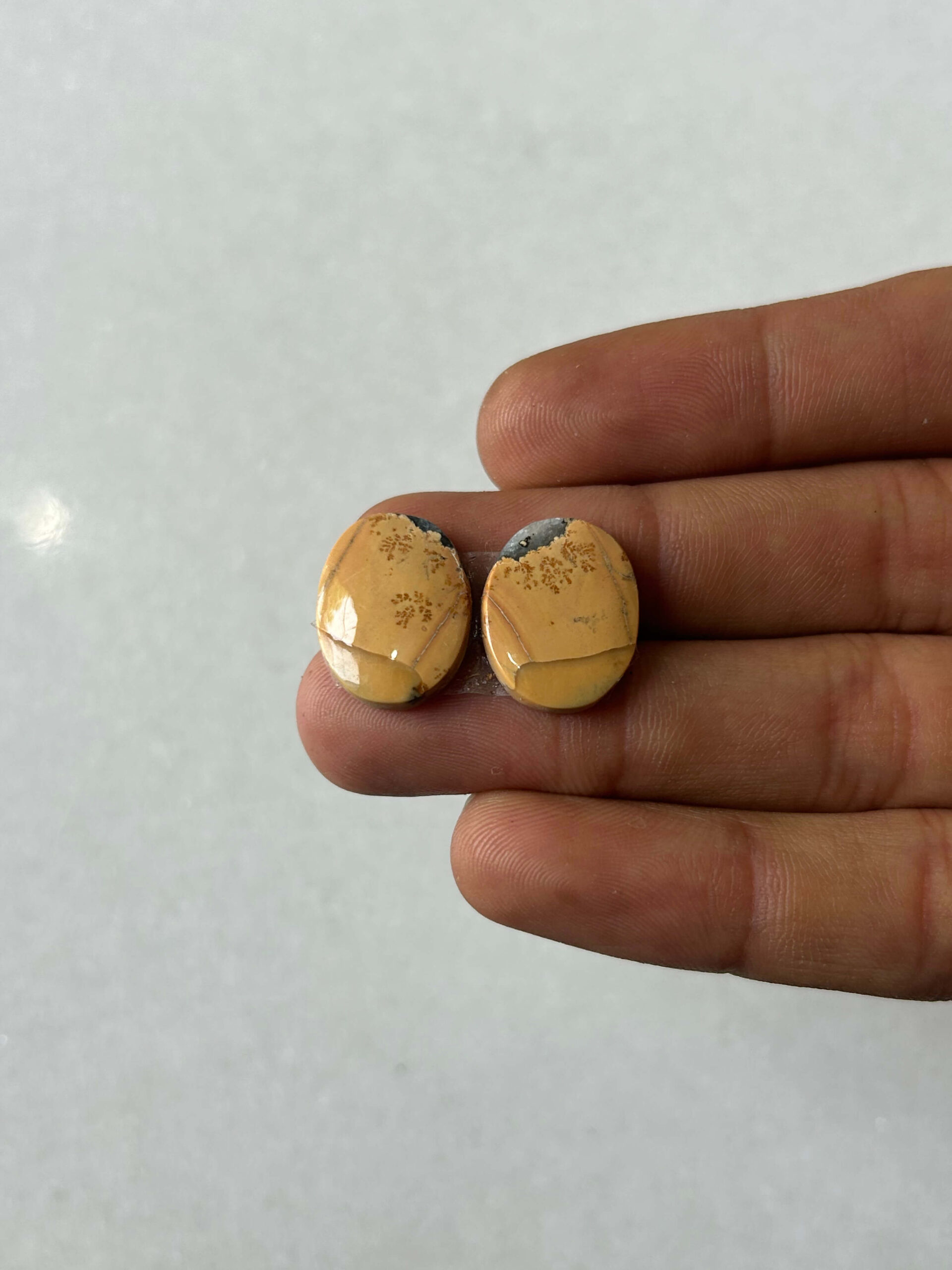 17mm Jasper Cabochon Pair – One of a Kind