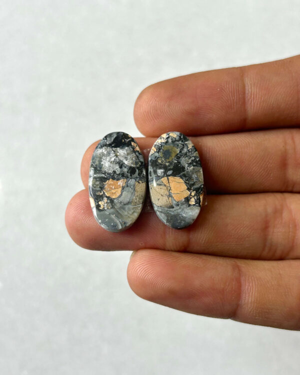 23mm Jasper Cabochon Pair – One of a Kind